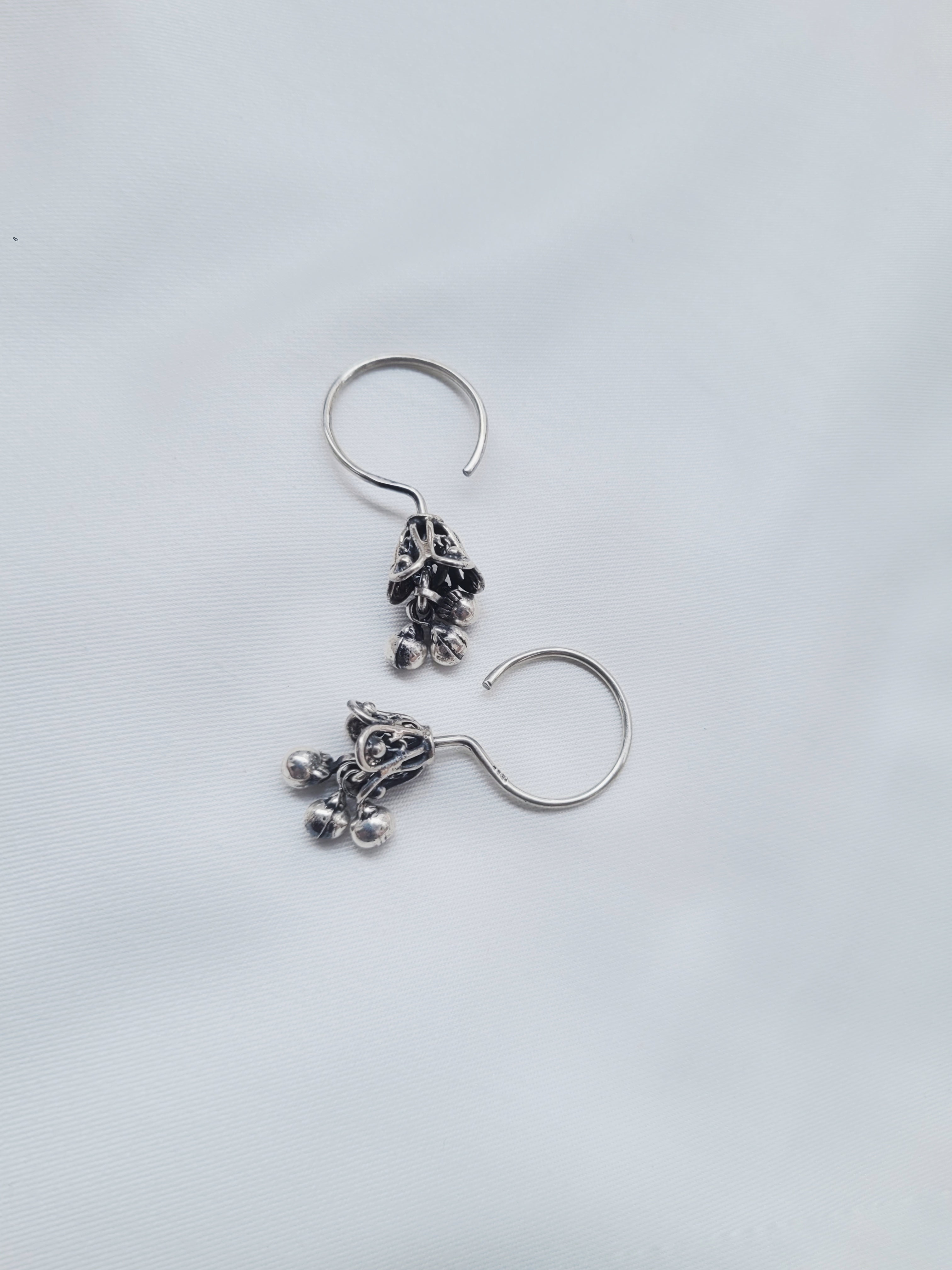 Traditional Latkan Jhumkis 92.5 Silver Jhumkis