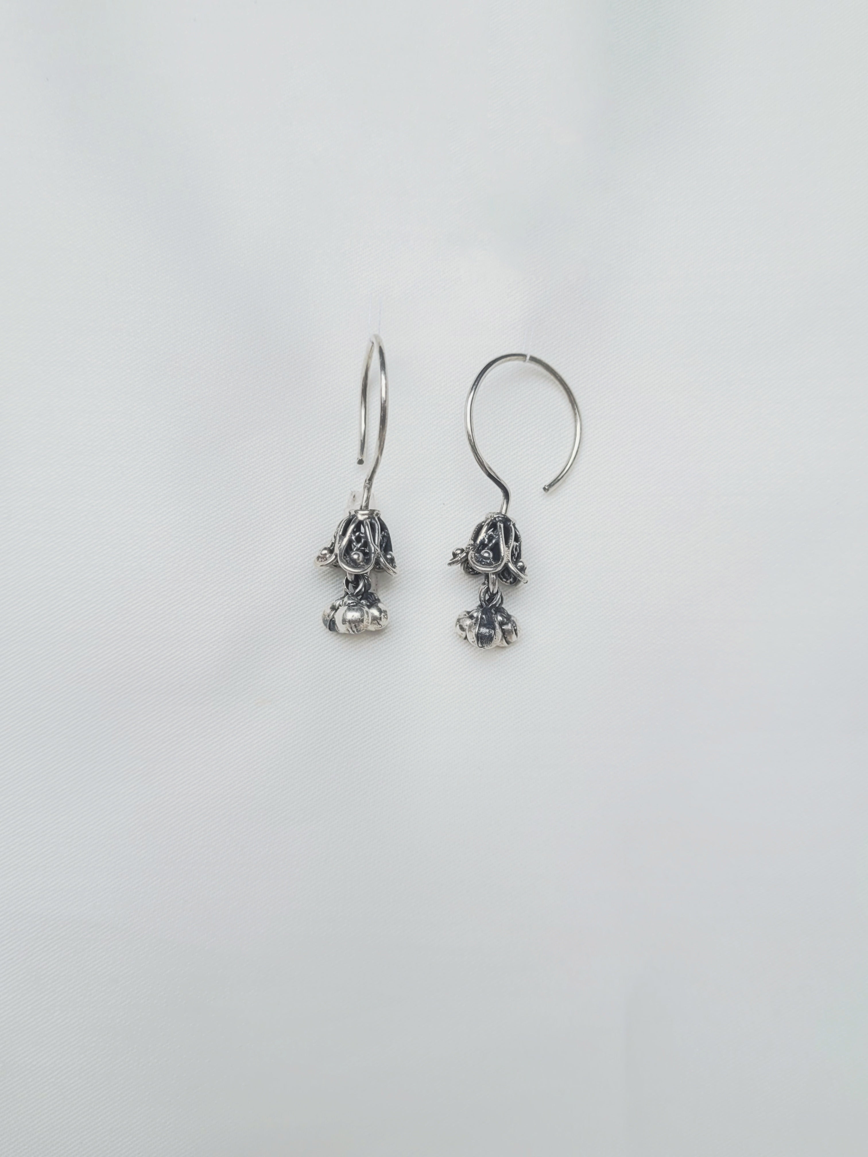 Traditional Latkan Jhumkis 92.5 Silver Jhumkis