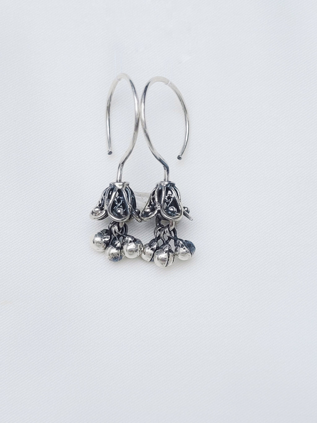 Traditional Latkan Jhumkis 92.5 Silver Jhumkis