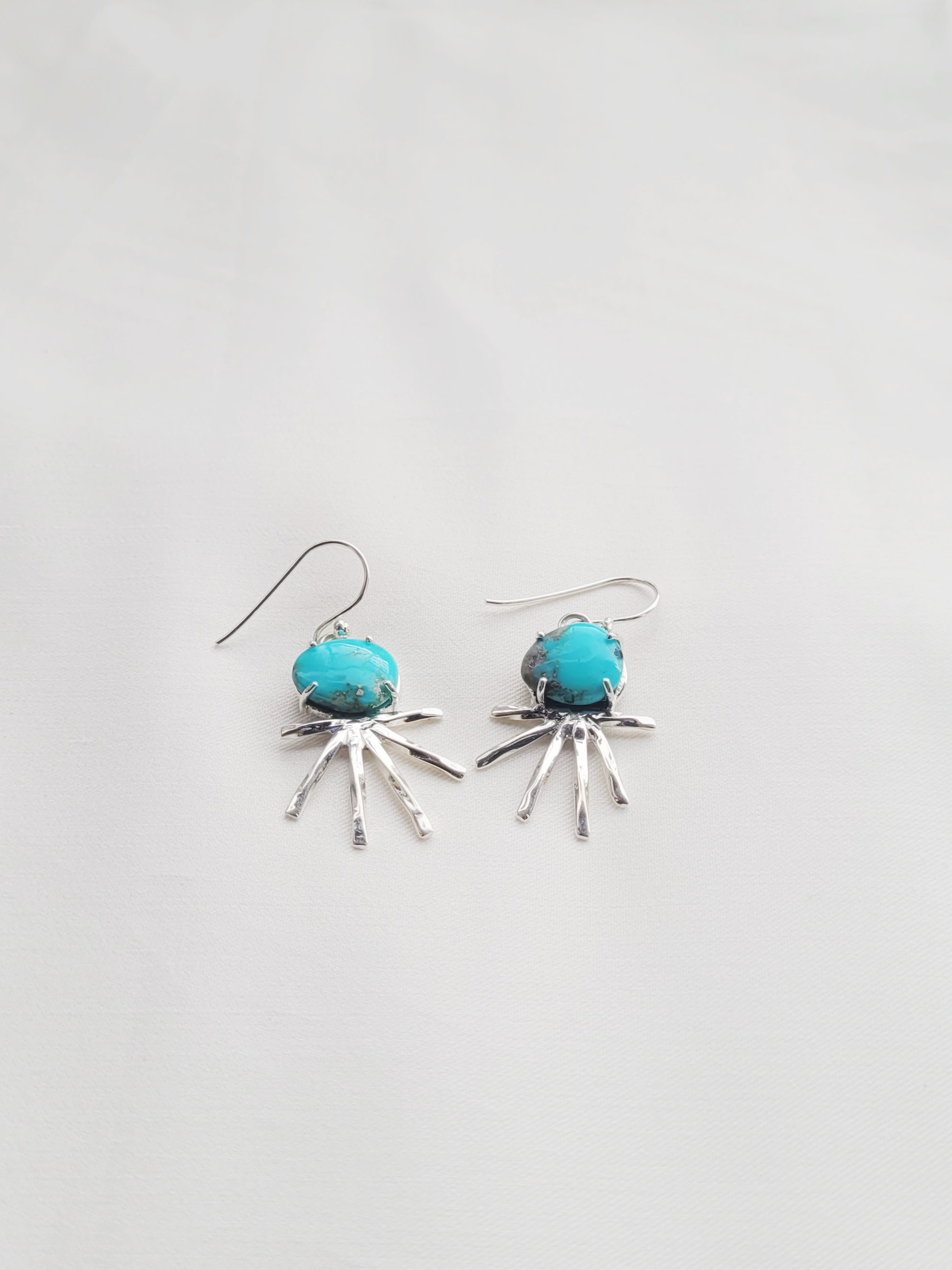 Azure Ray Drop Earrings 92.5 Silver