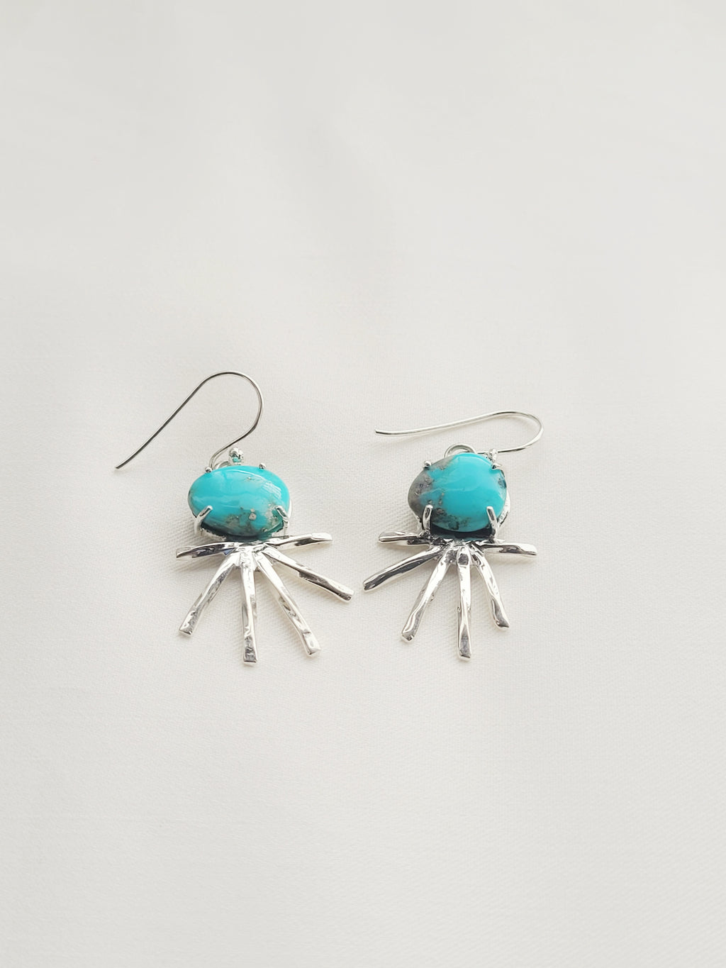 Azure Ray Drop Earrings 92.5 Silver