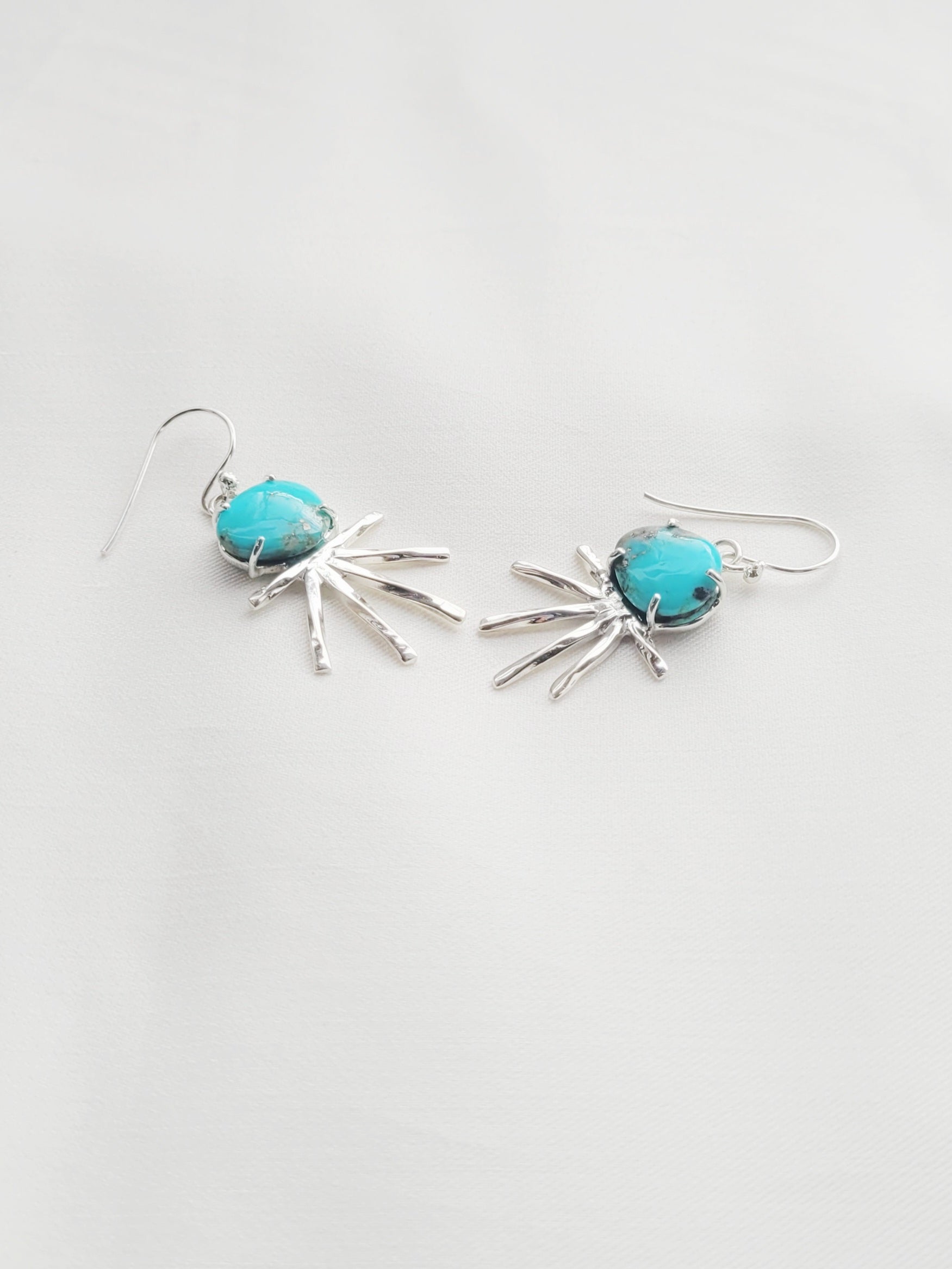 Azure Ray Drop Earrings 92.5 Silver