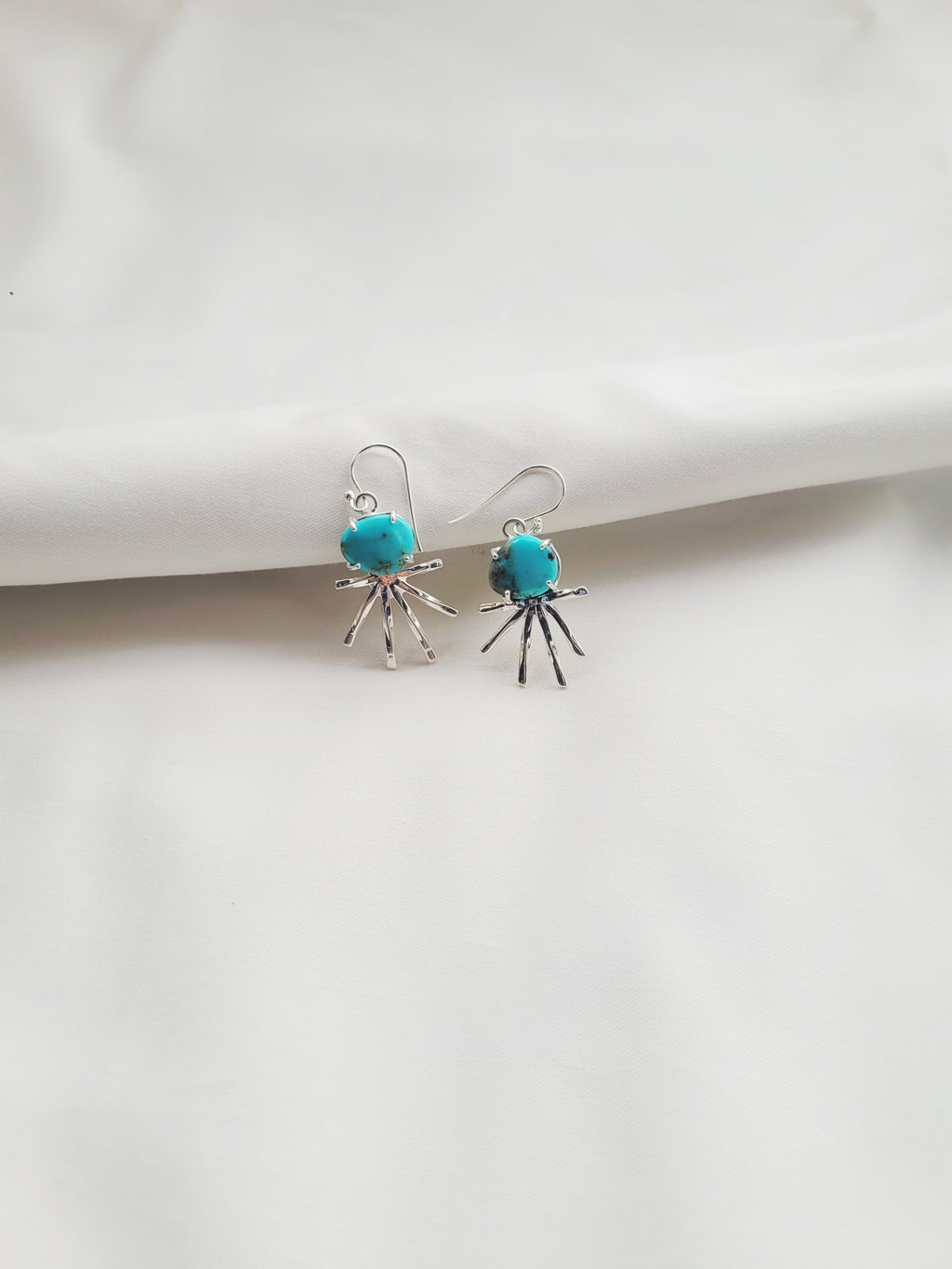 Azure Ray Drop Earrings 92.5 Silver
