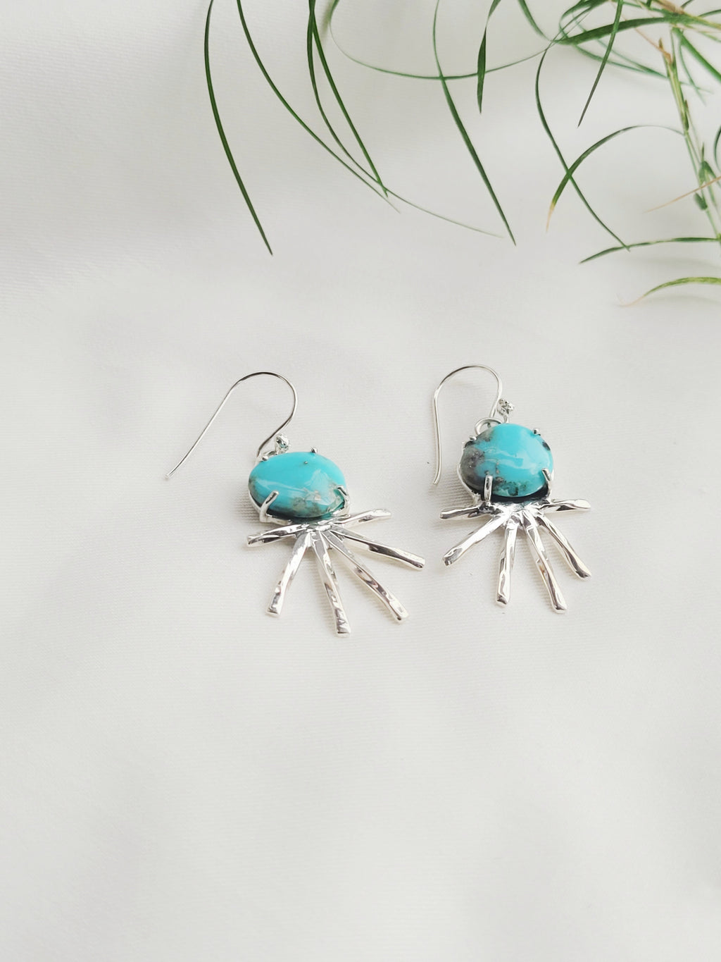 Azure Ray Drop Earrings 92.5 Silver