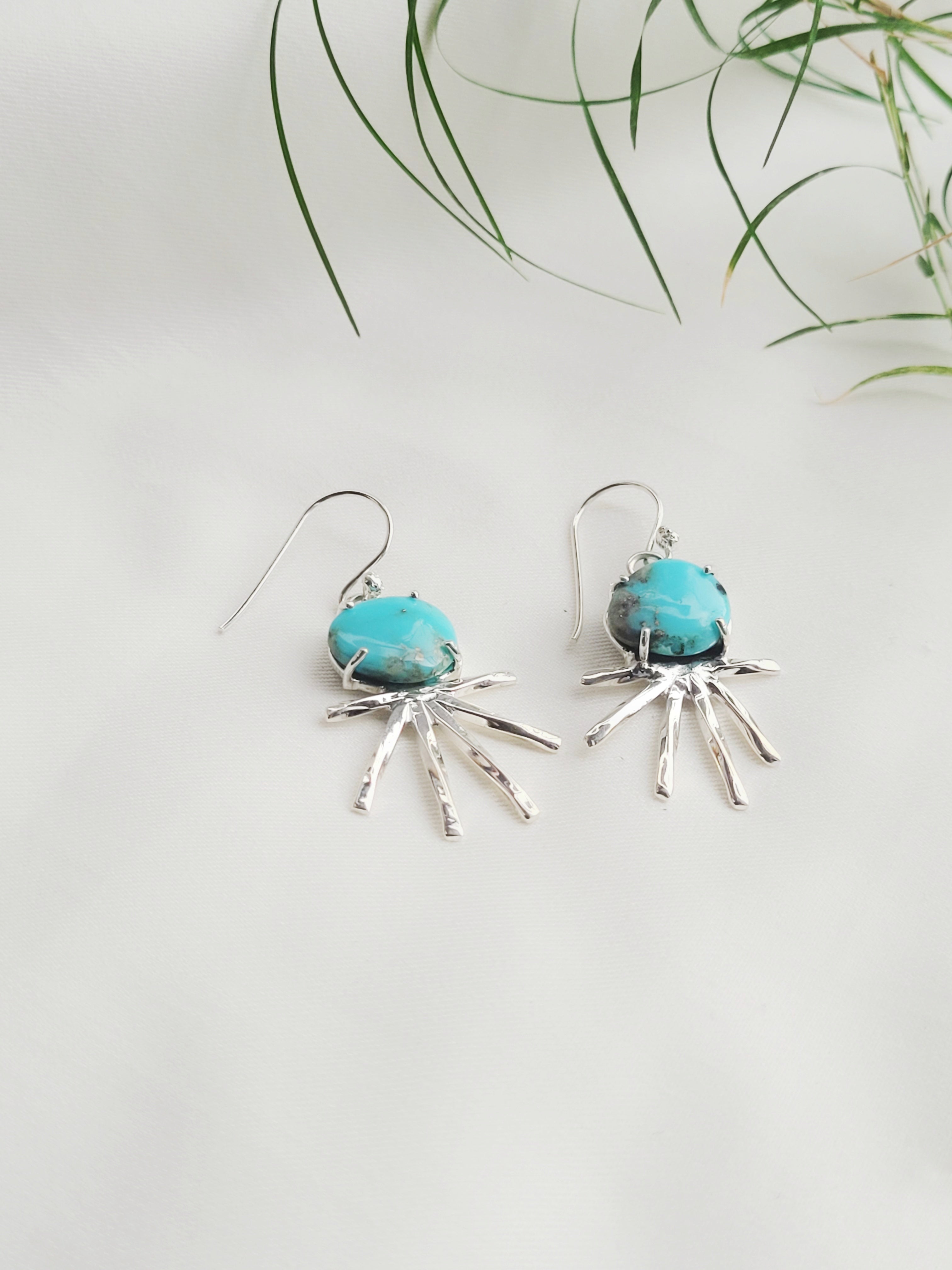 Azure Ray Drop Earrings 92.5 Silver