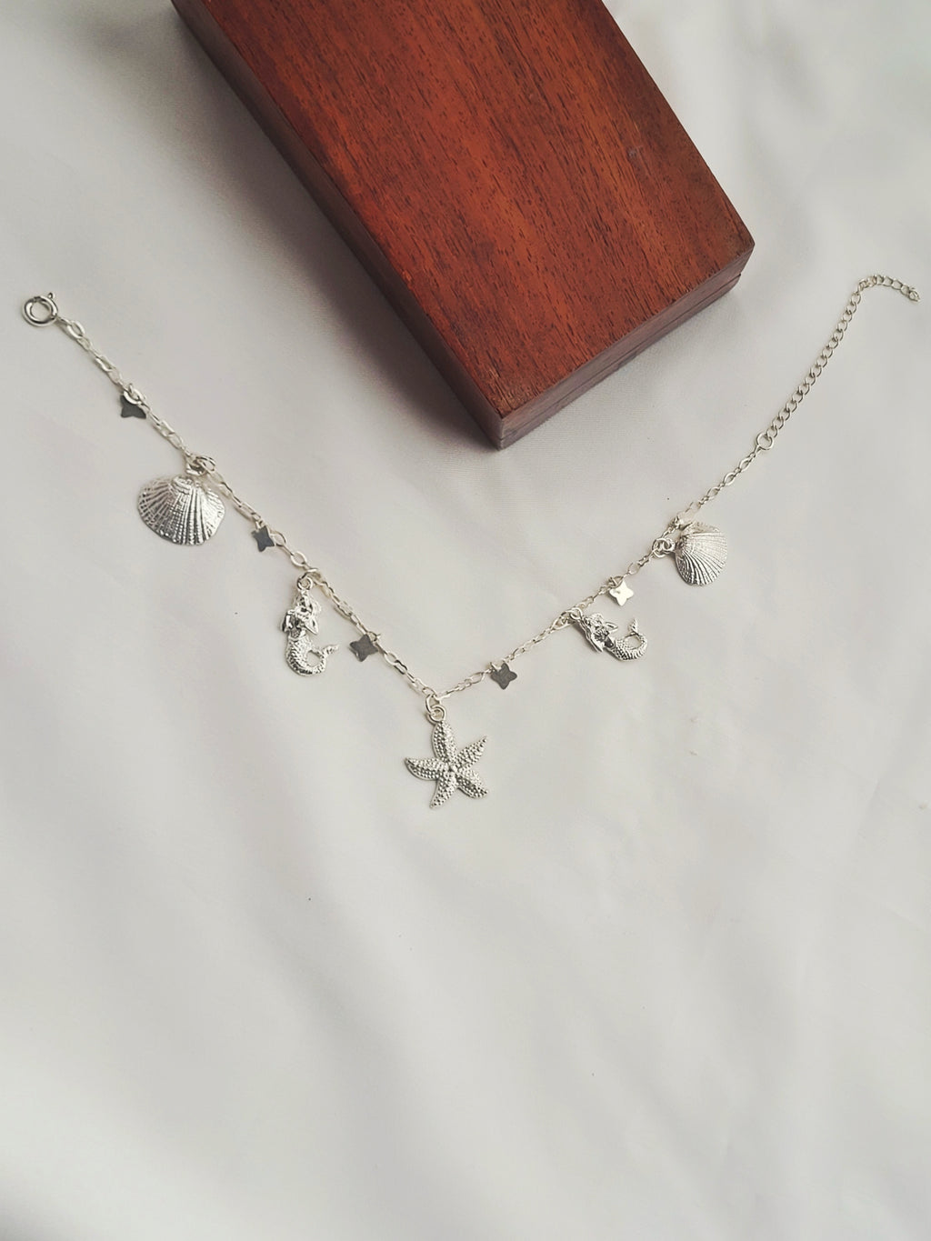 Sagarika – Ocean Charm Single Anklet 92.5 Silver