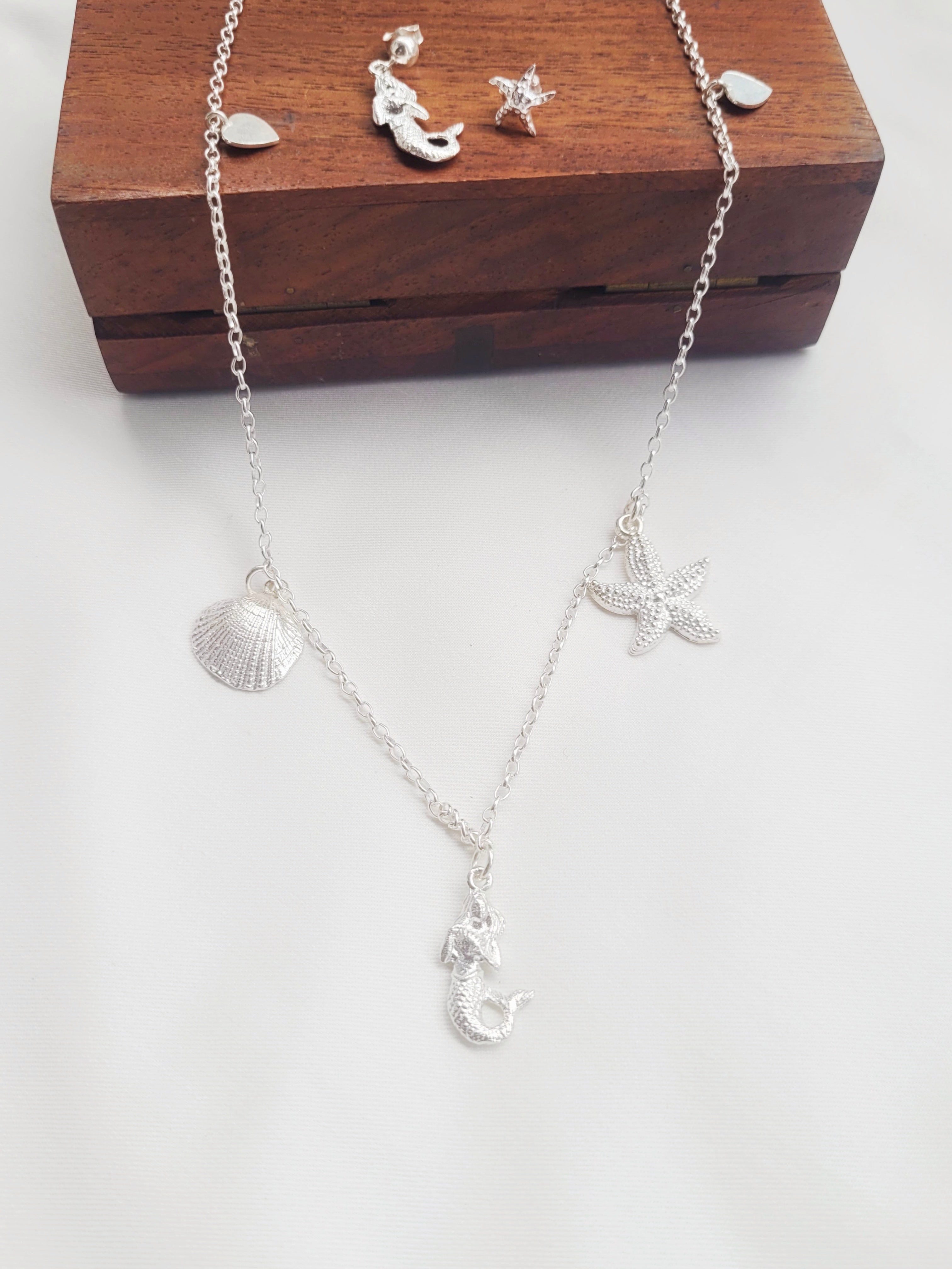 Sagarika – Ocean Vibes Necklace Set 92.5 Silver