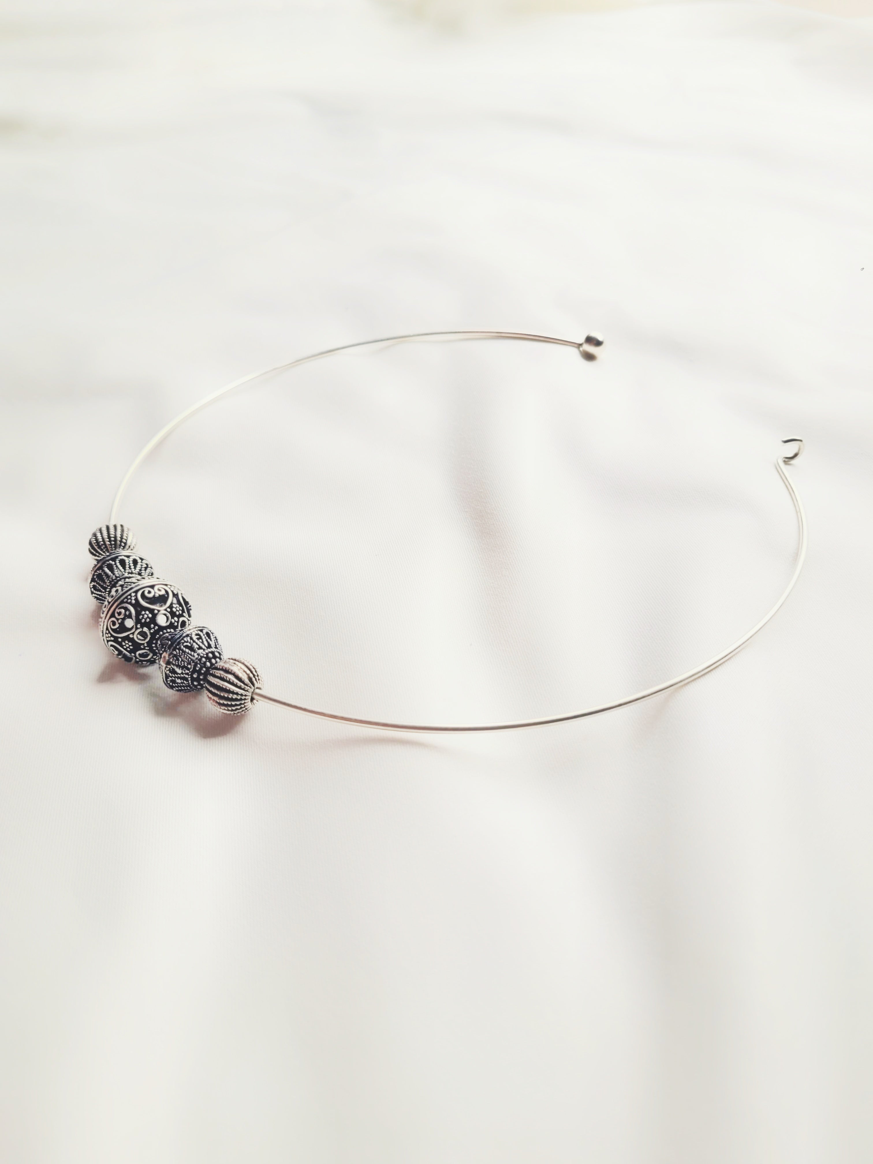 Silver Beaded Hasli 92.5 Silver - Handcrafted
