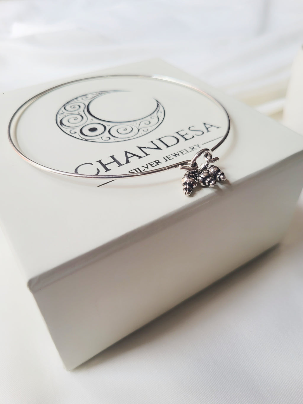 Jhankaar - Antique 92.5 Silver Ghungroo Kada Anklet (Single Piece)