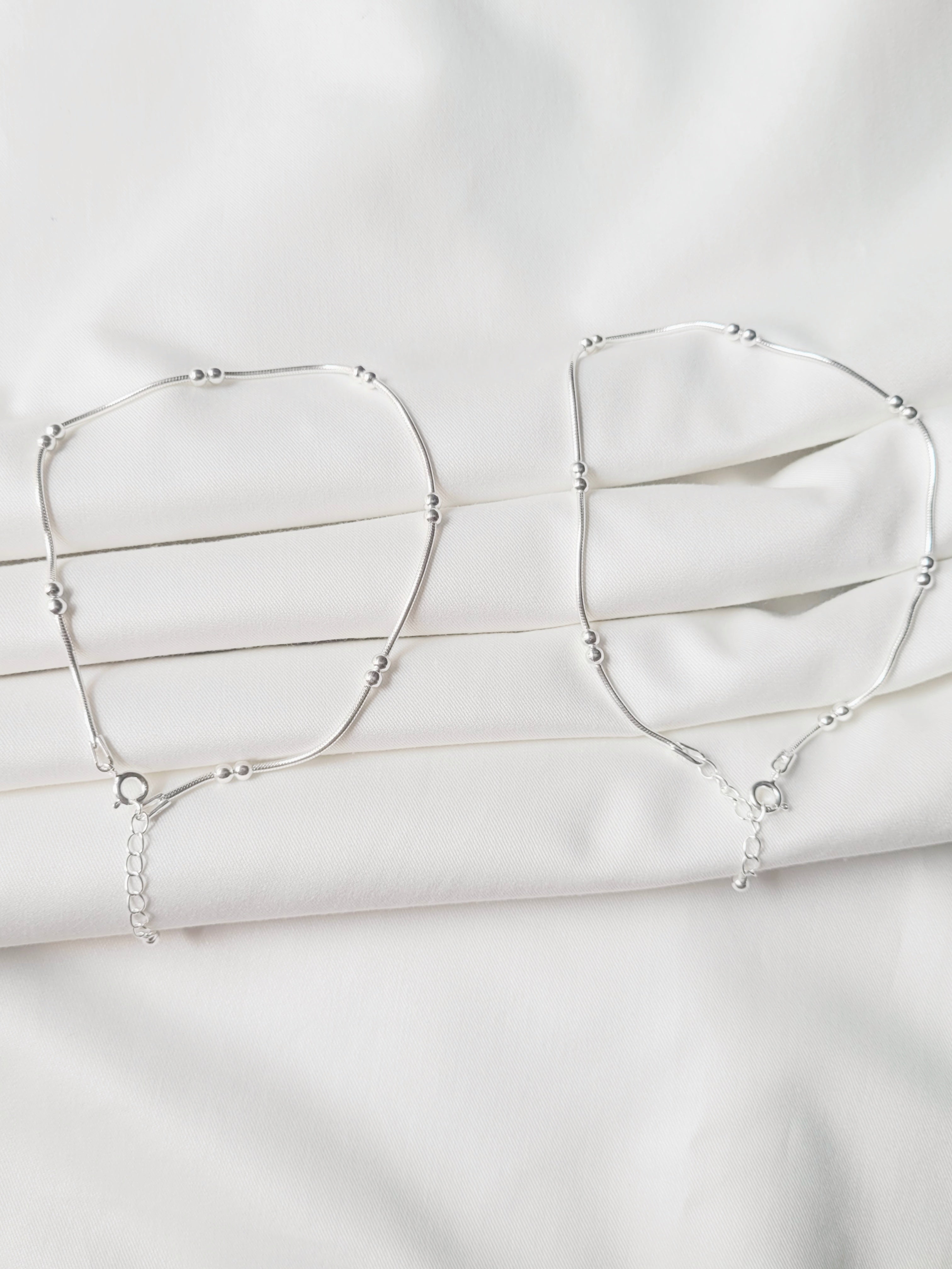 Vanya - Handcrafted 92.5 Light Weight Anklet