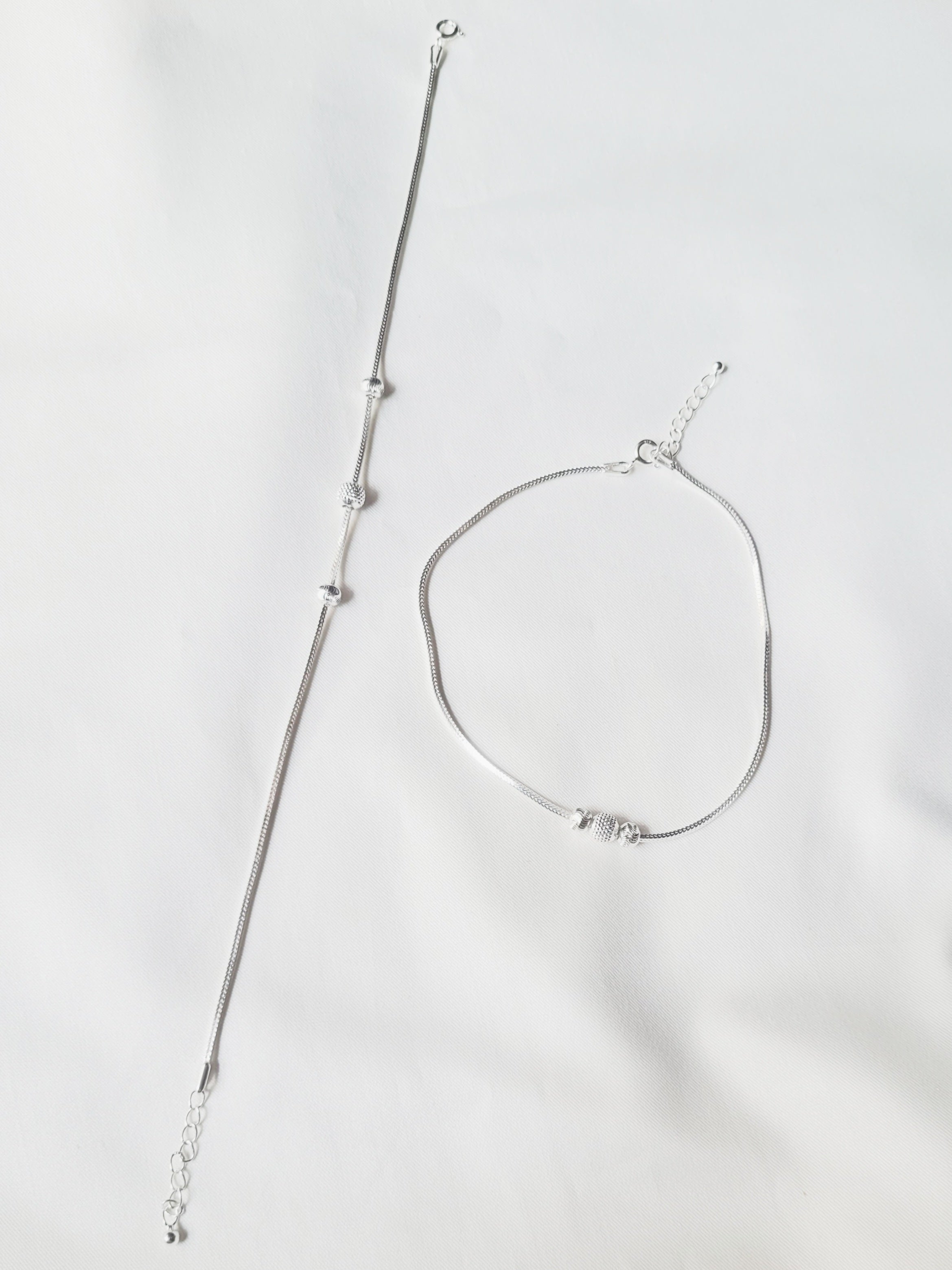 Manihar - Handcrafted 92.5 Light Weight Anklet