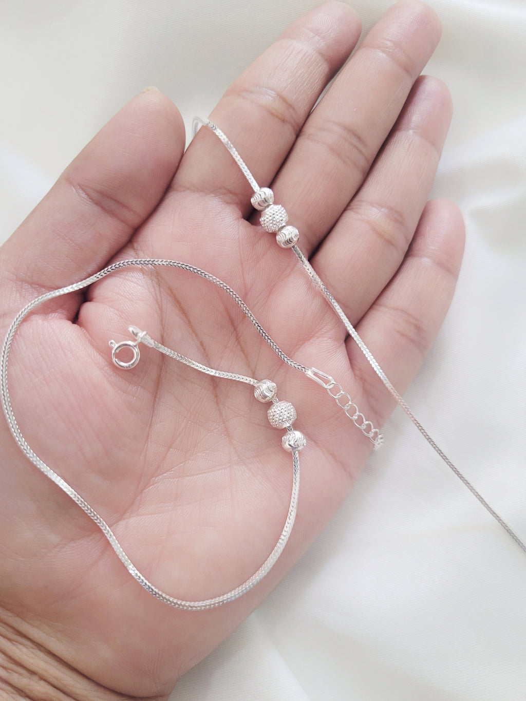 Manihar - Handcrafted 92.5 Light Weight Anklet