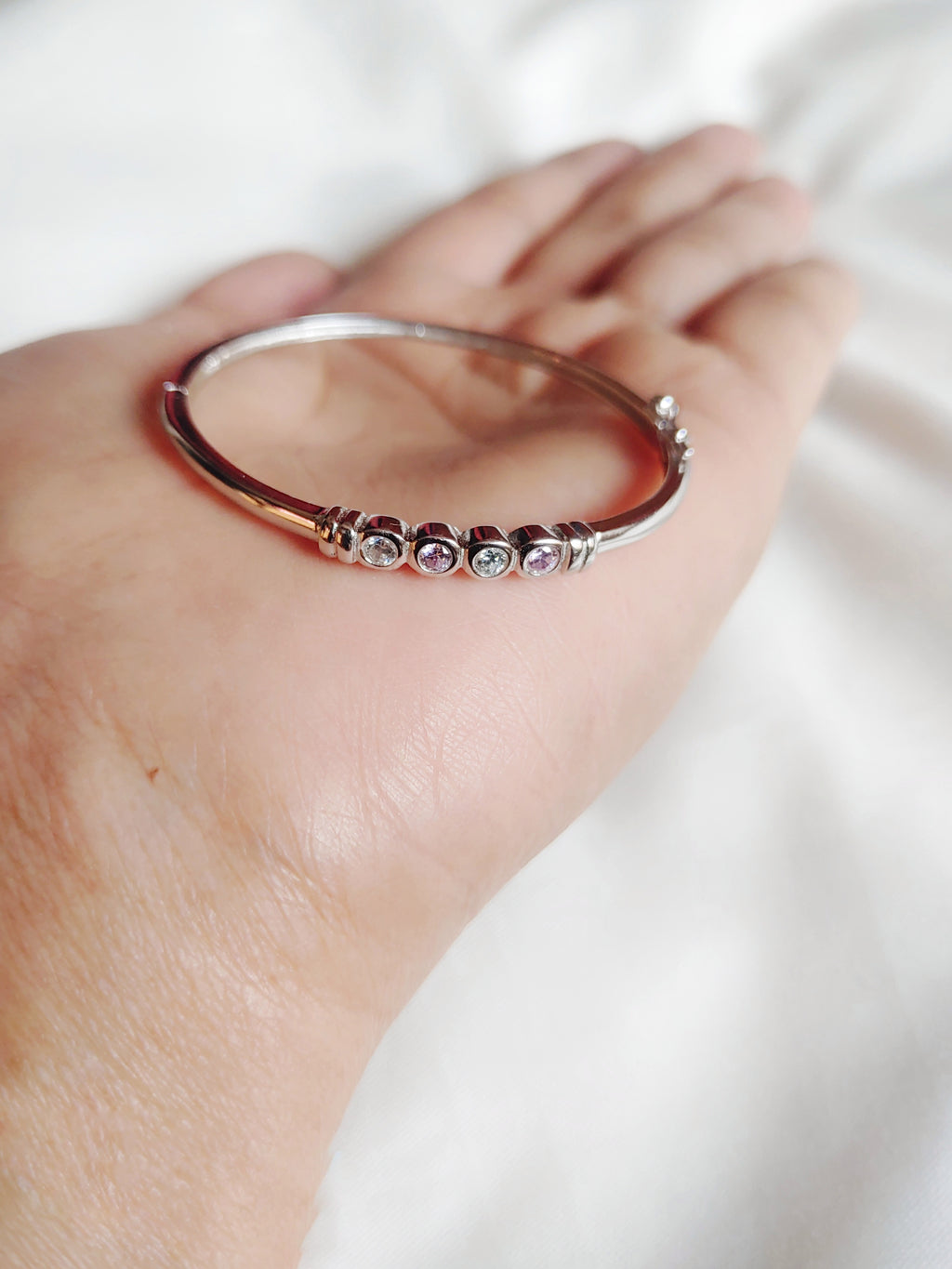 Twinkle - 92.5 Silver Bracelet With CZ Stones for Kids