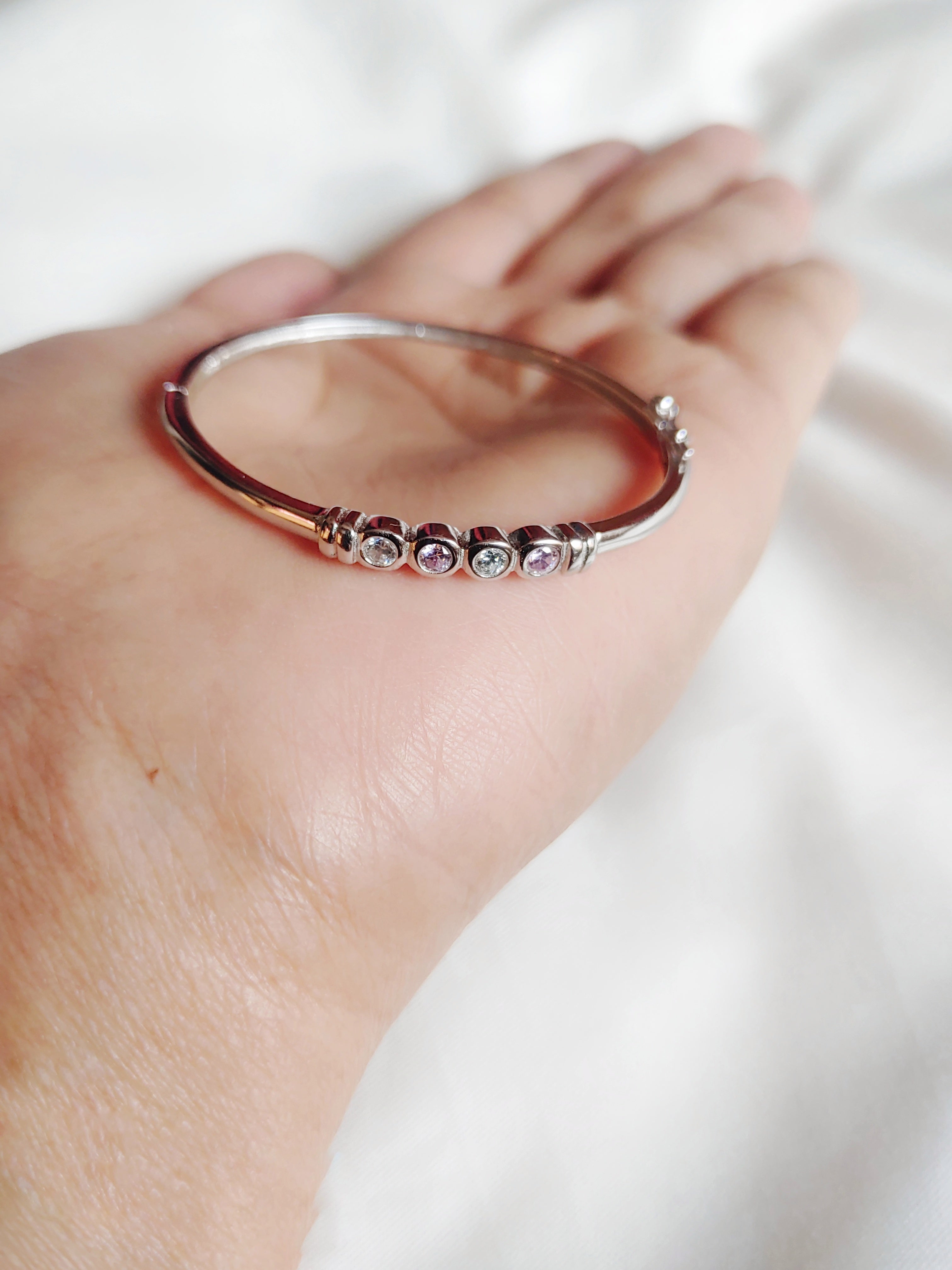 Twinkle - 92.5 Silver Bracelet With CZ Stones for Kids