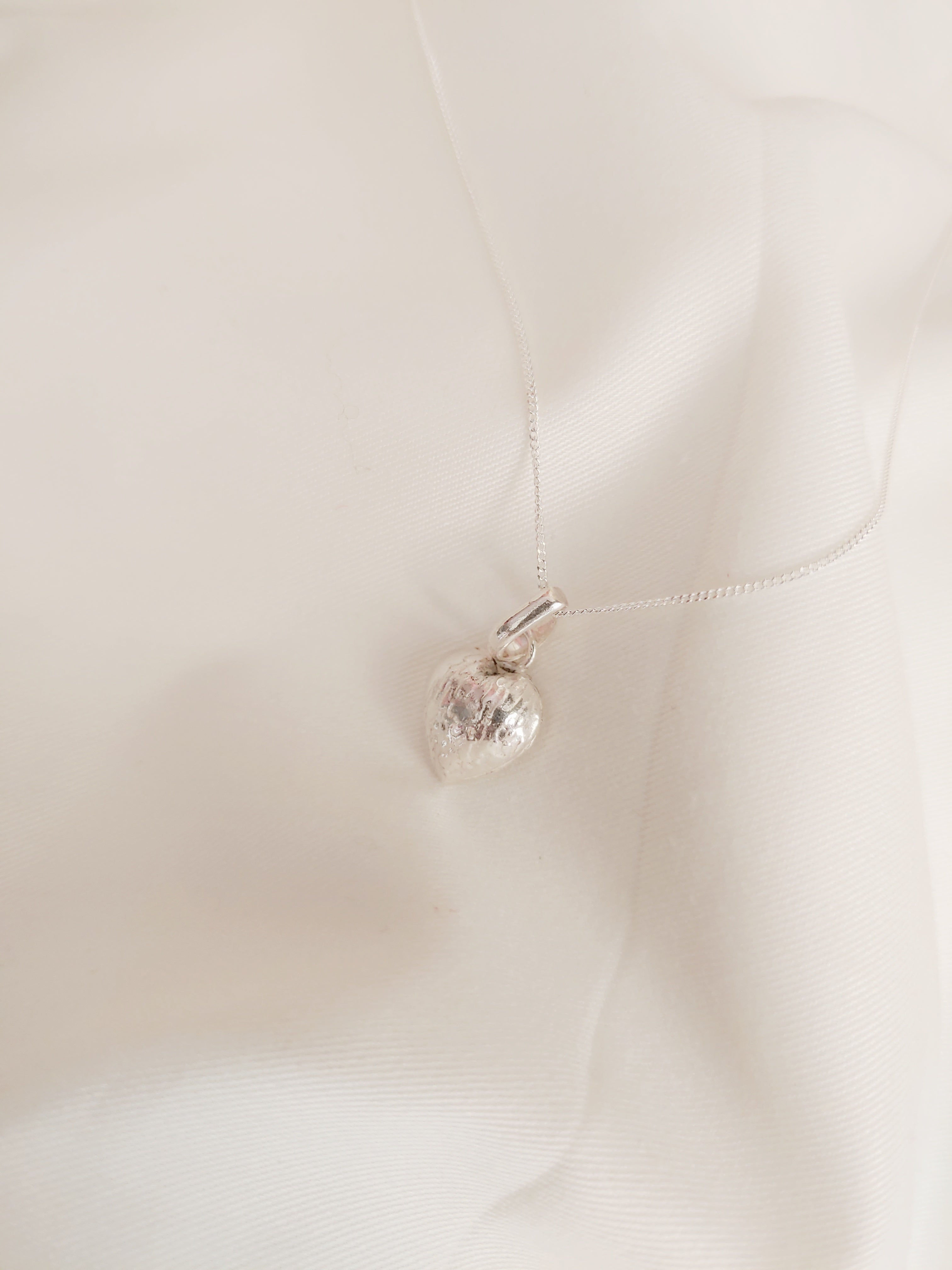 Timeless Heart Pendant Minimalistic 92.5 Silver Necklace