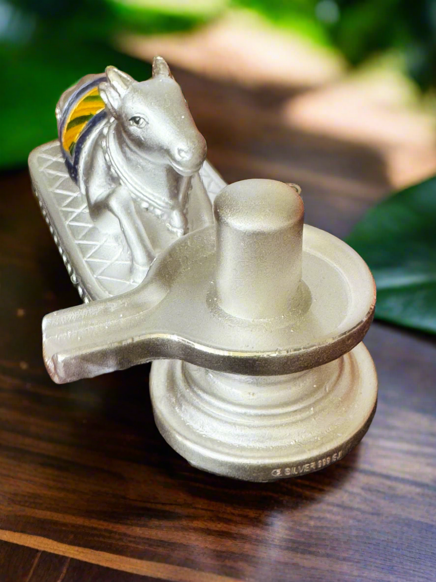 Shiva aur Nandi (999 Silver)