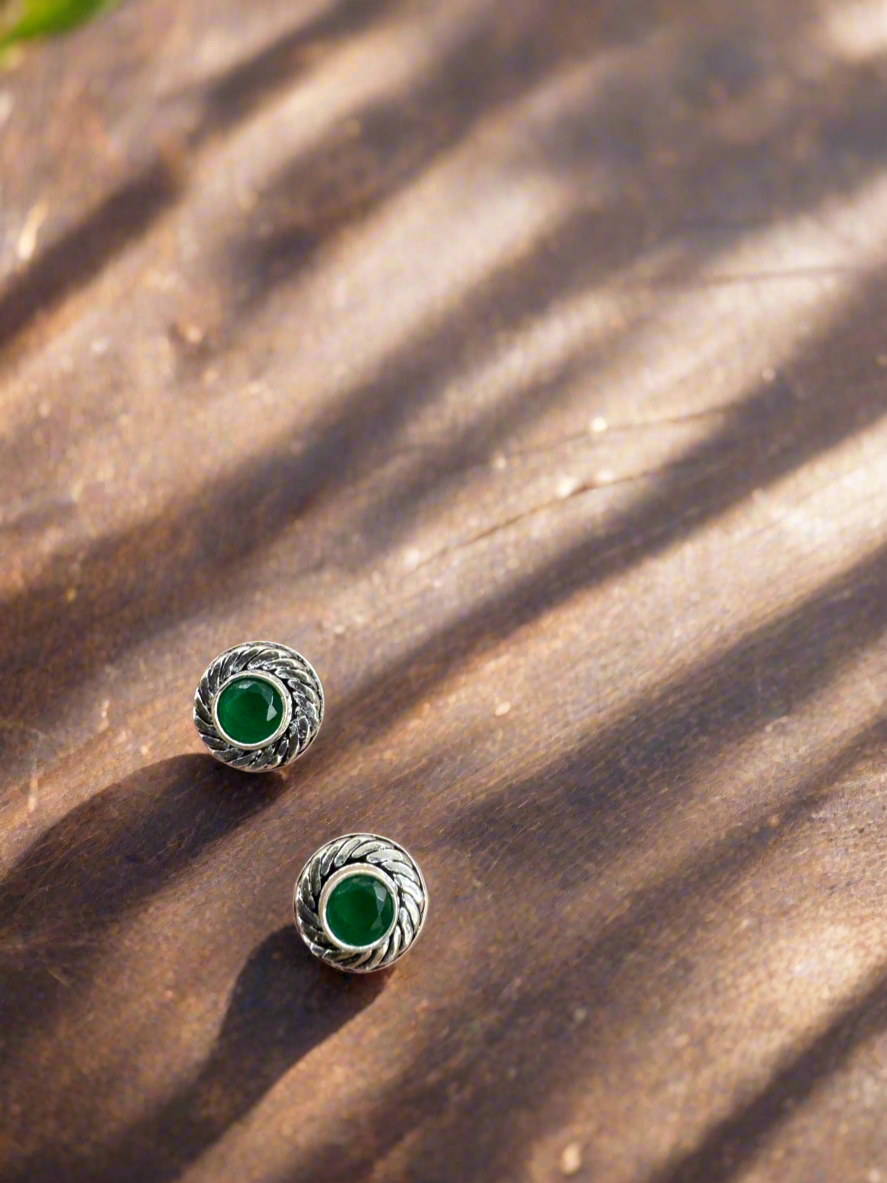 Silver 92.5 Various Colours Small Stud Earrings