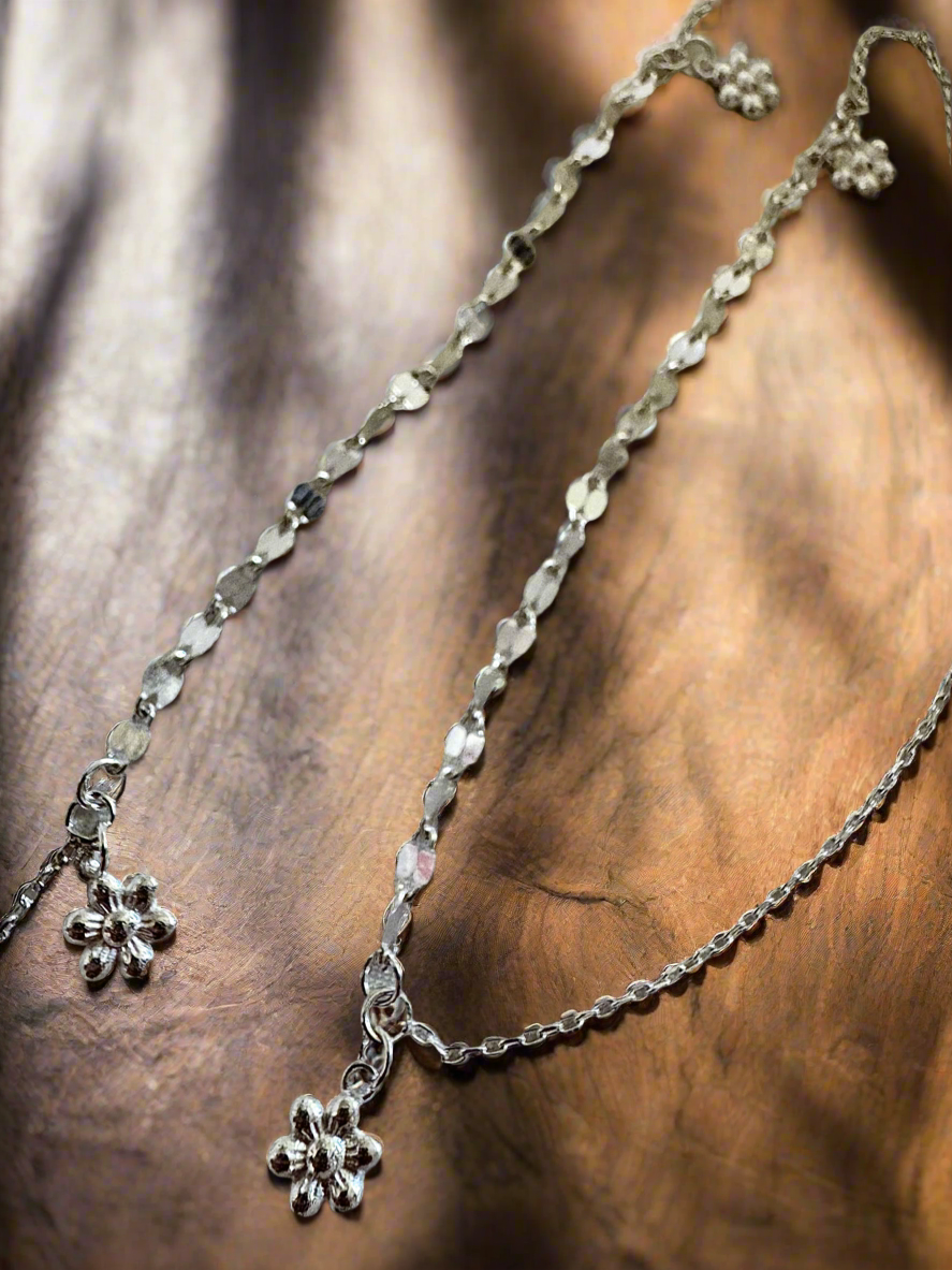 Blossom Gleam 92.5 Lightweight Silver Anklet