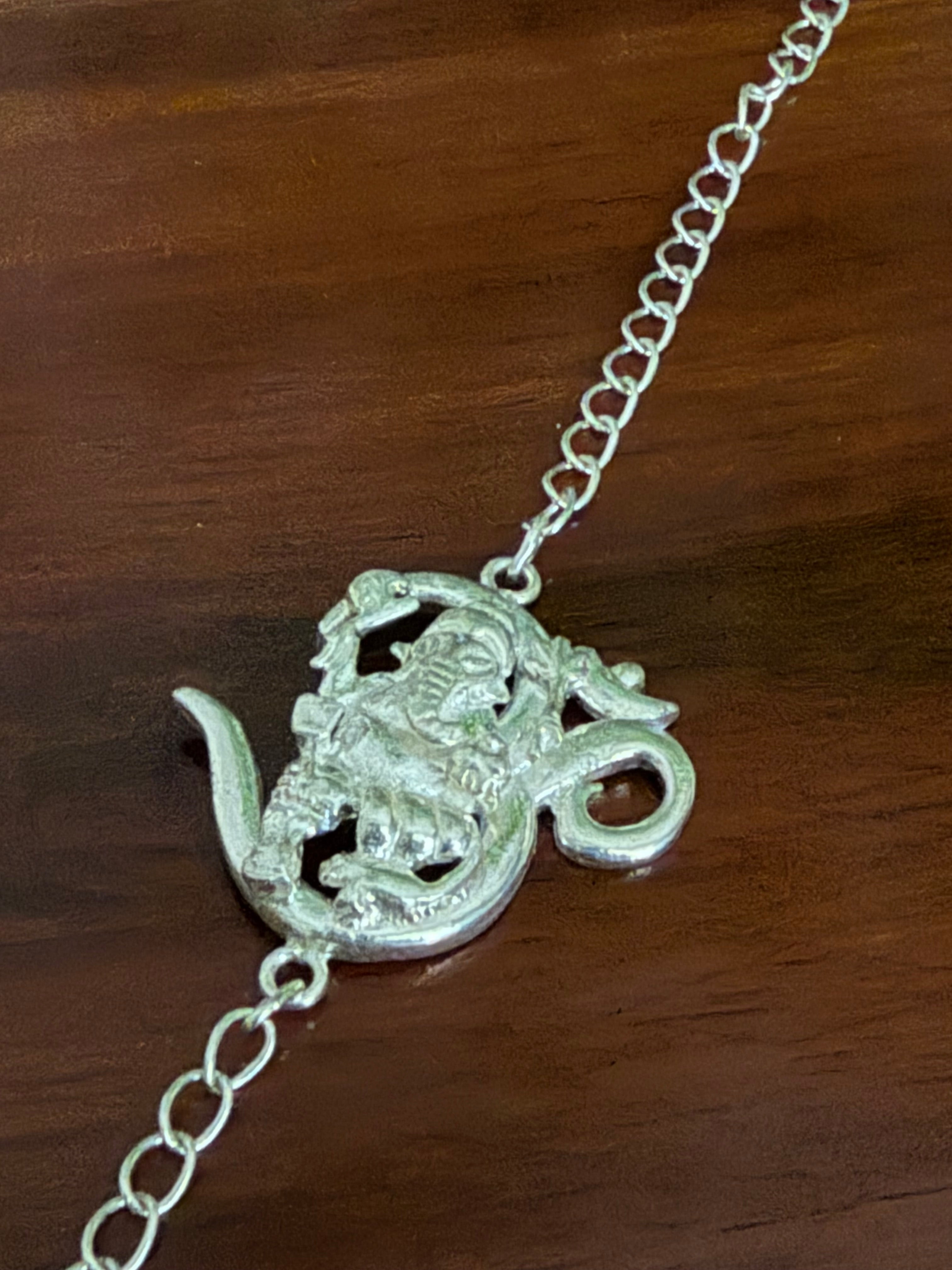OM Ganesha Bracelet Rakhi - Hancrafted 925 Silver