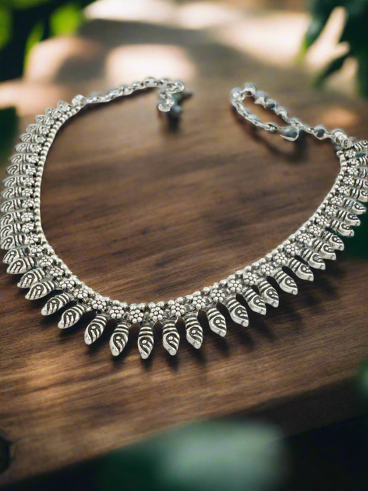 Chaandlatika – 92.5 Silver Tribal Choker Handcrafted