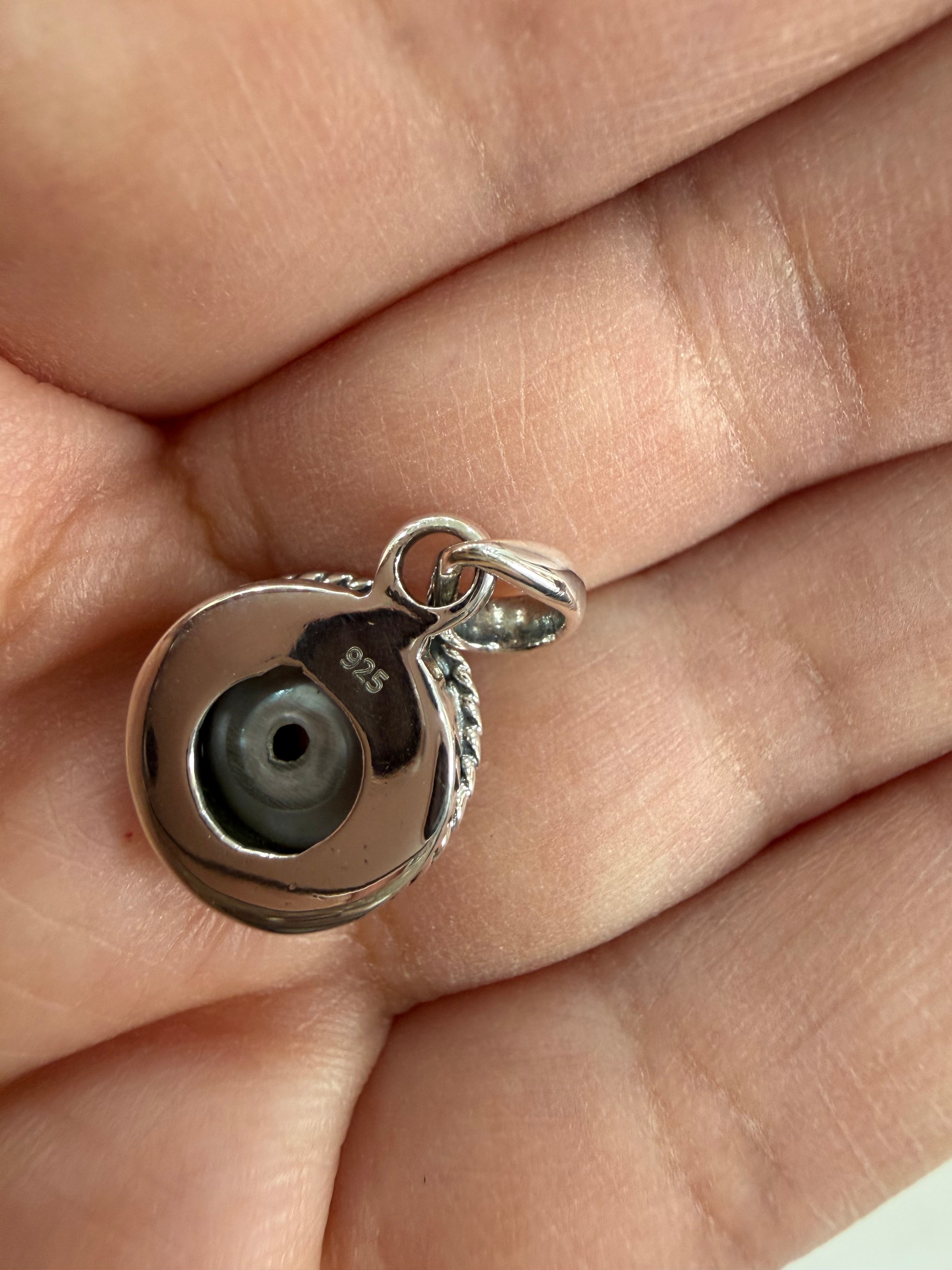 925 Silver White Pearl Classic Pendant (Without Chain)