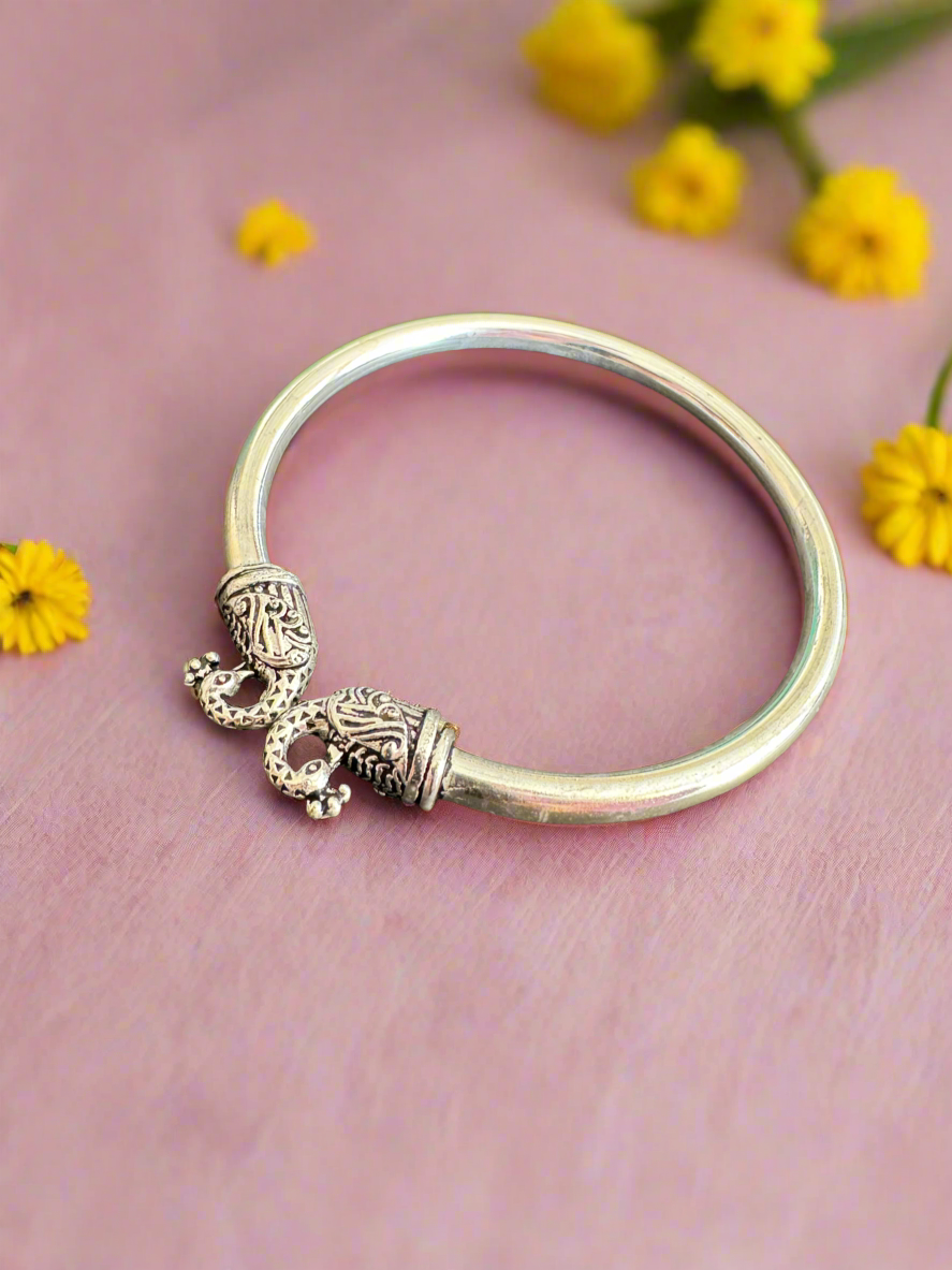 92.5 Antique Silver Peacock Bracelet
