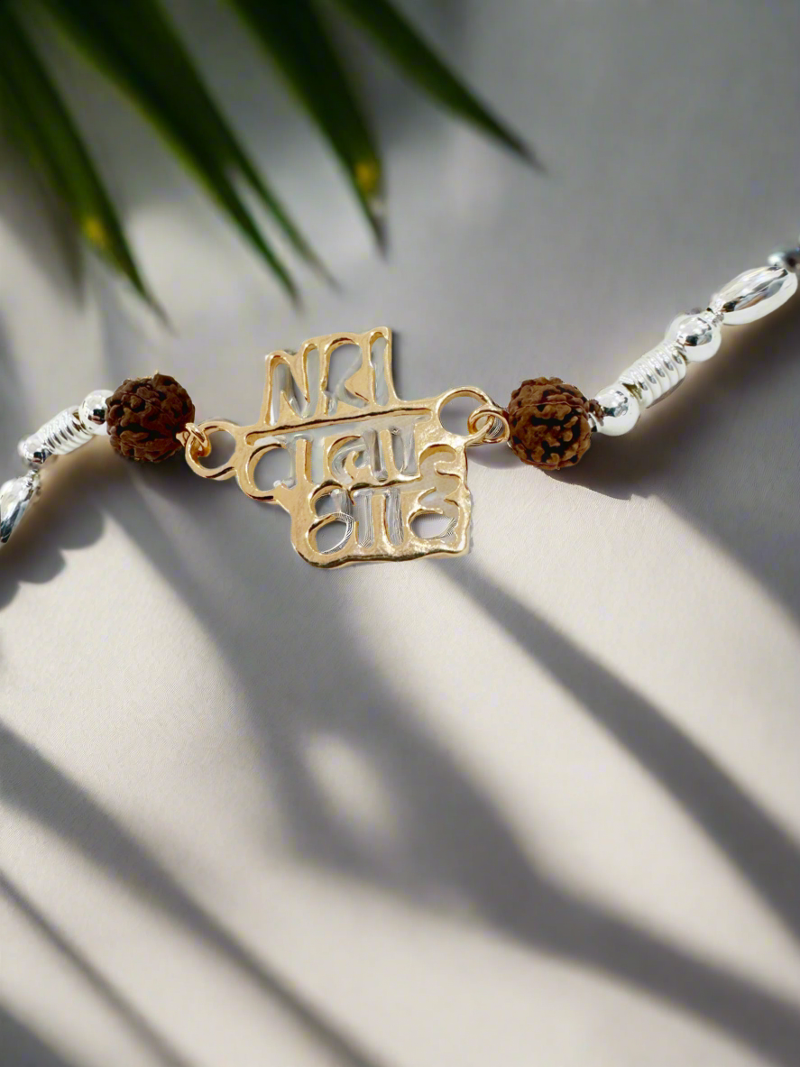 Premium Rakhi in Pure 92.5 Silver – NRI Bhai