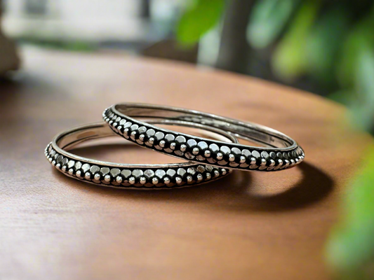 Pair of Silver Bangles