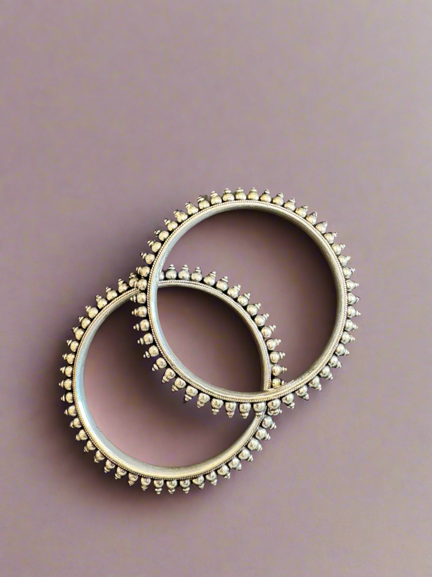 Pair of 92.5 Silver Bangles
