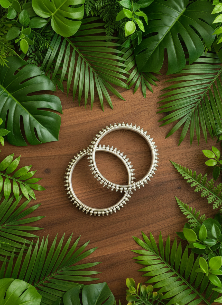 Pair of 92.5 Silver Bangles