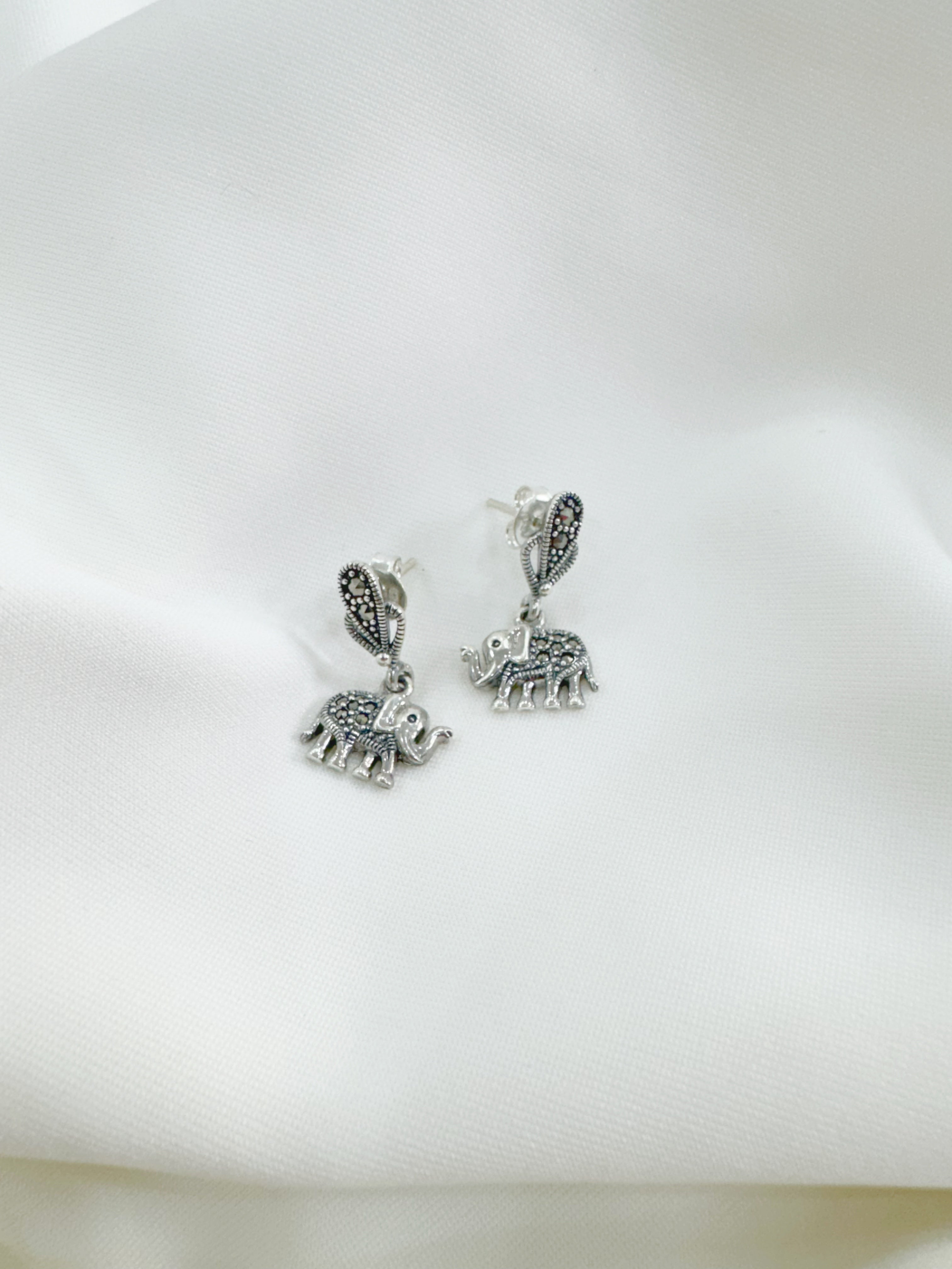 Hasti Marcasite 92.5 Silver Earrings