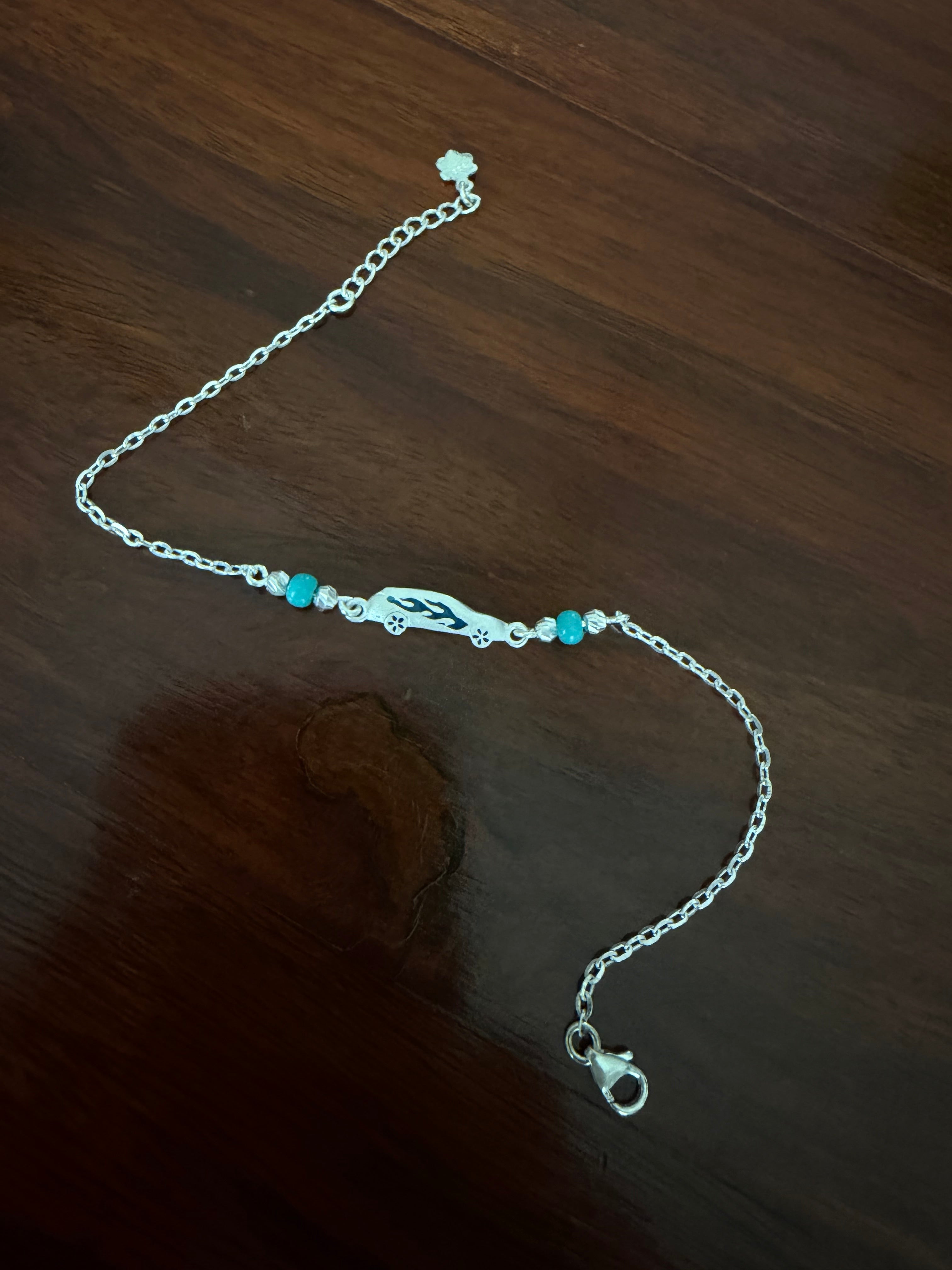Sports Car Bracelet Rakhi - 925 Silver