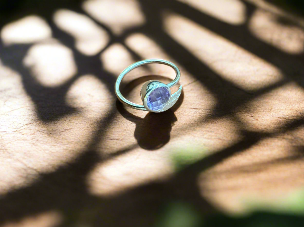 92.5 Silver Stone Open Ring