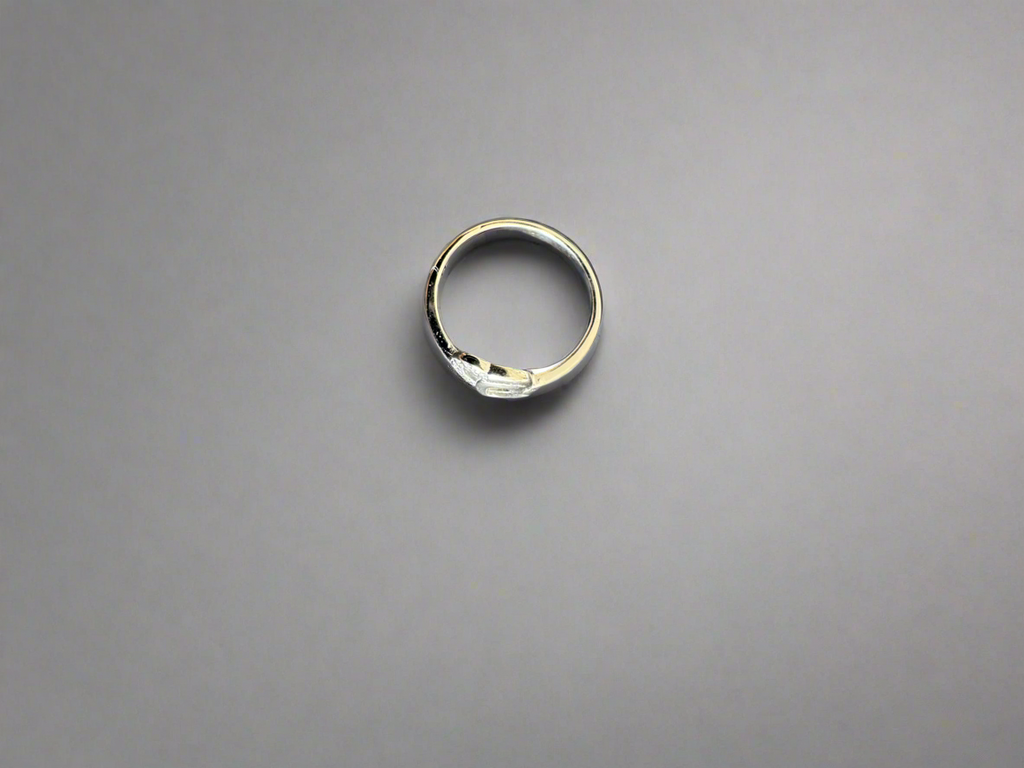 92.5 Silver Double Hearts Minimalistic Ring