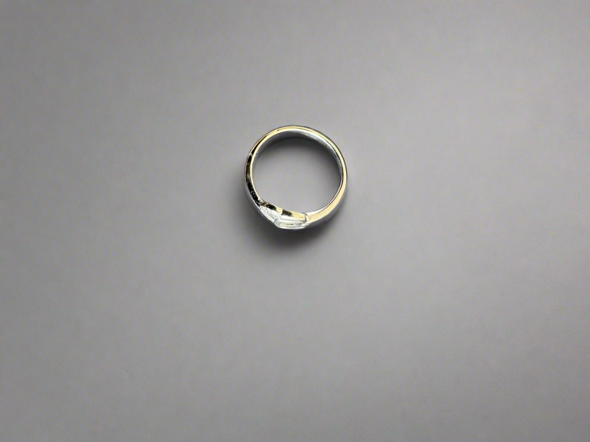 Silver Double Hearts Ring