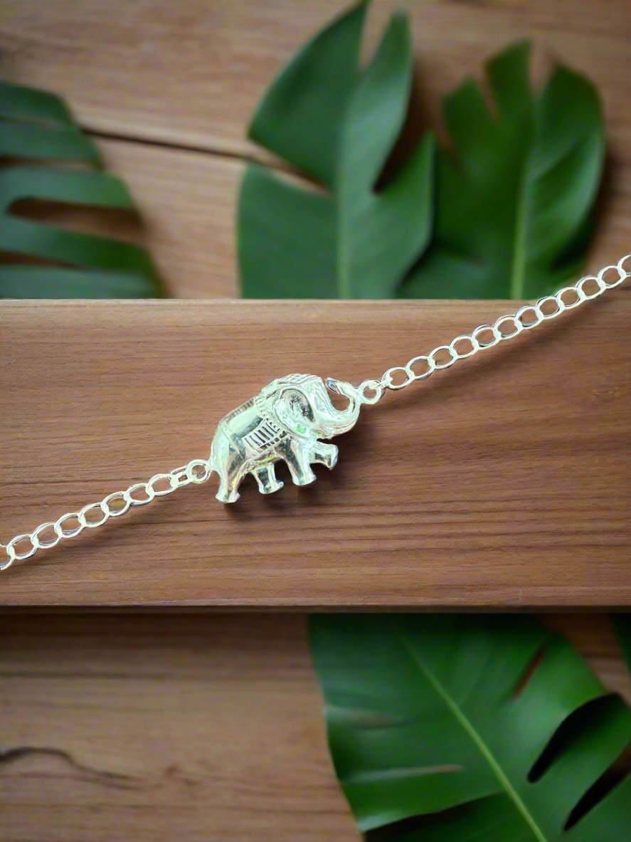 Haathi Shakti Handcrafted Rakhi in Pure 92.5 Silver