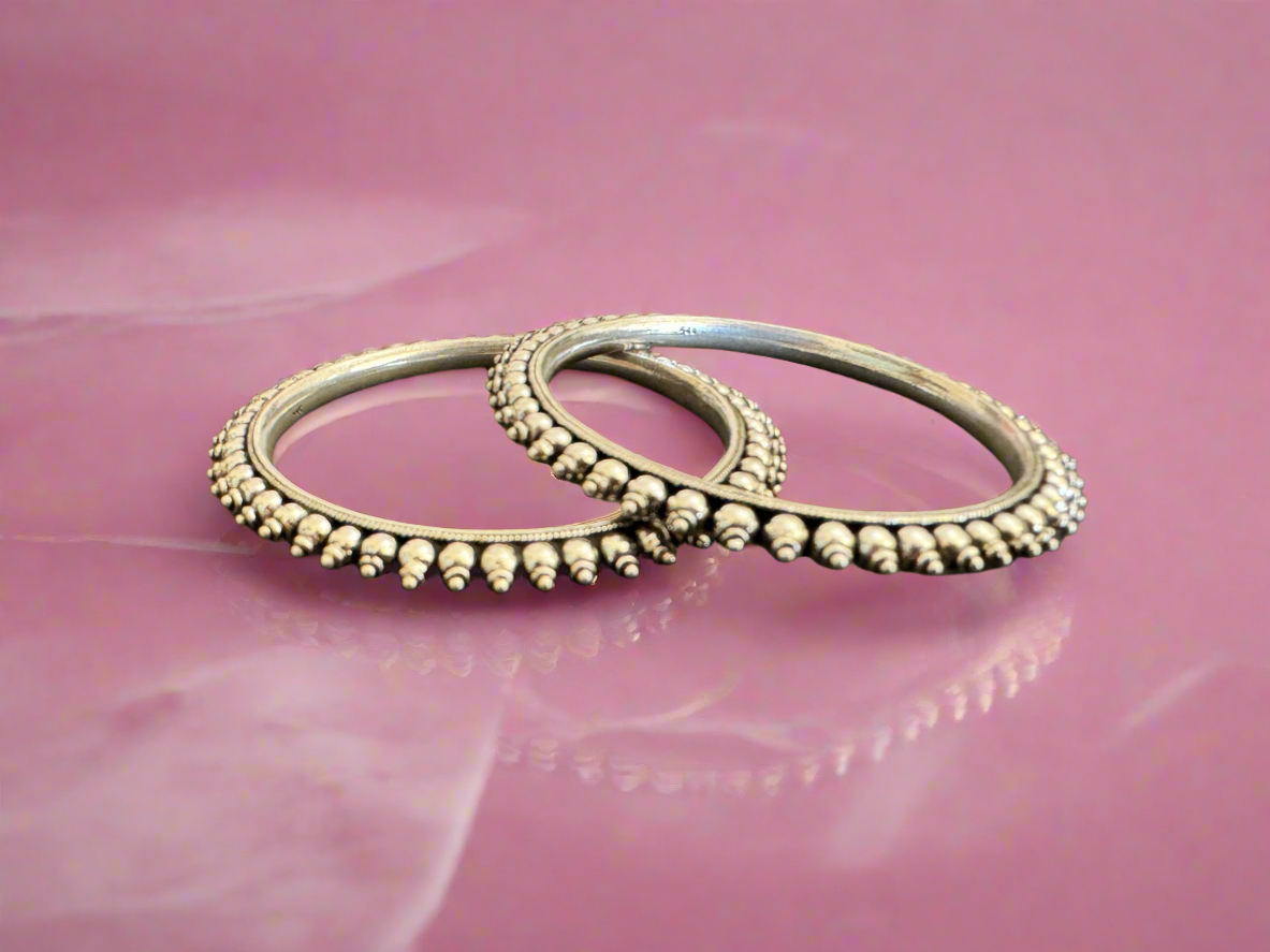 Pair of 92.5 Silver Bangles