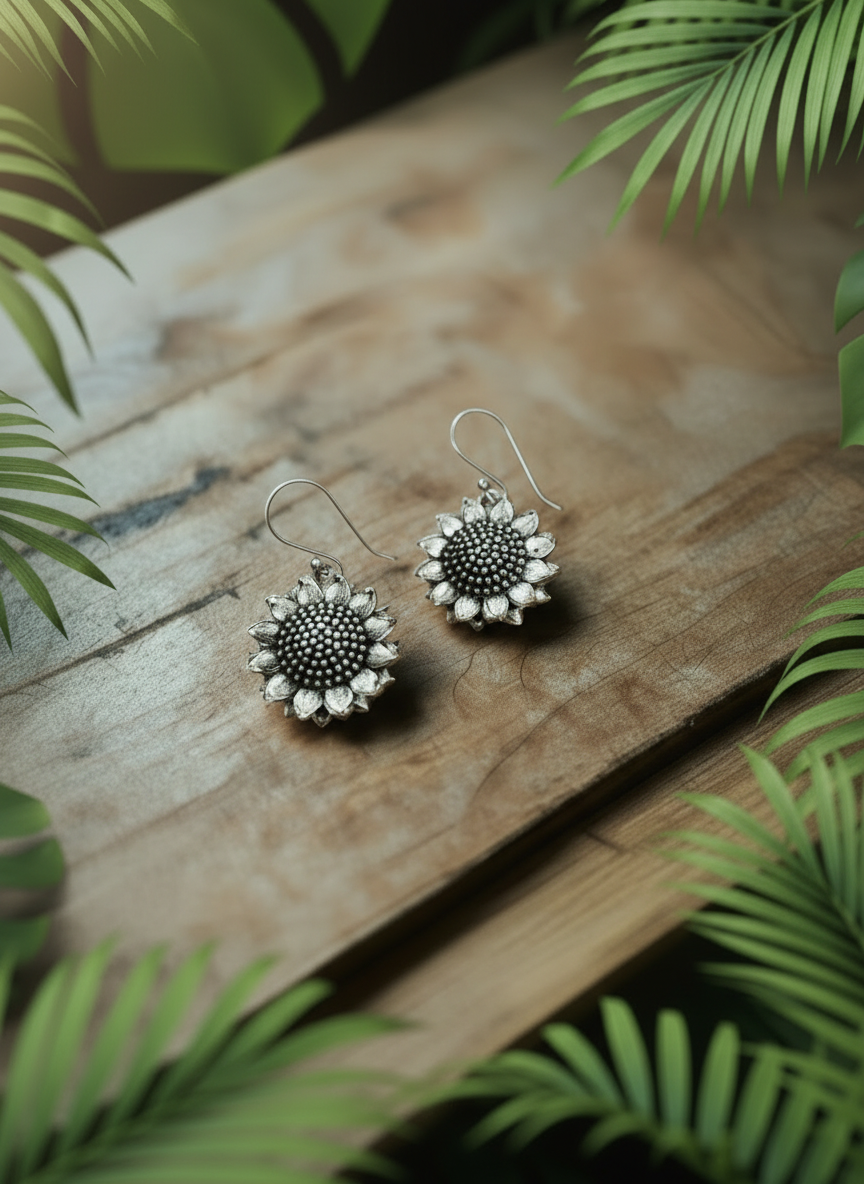 The Sunshine 92.5 Silver Drop Earrings