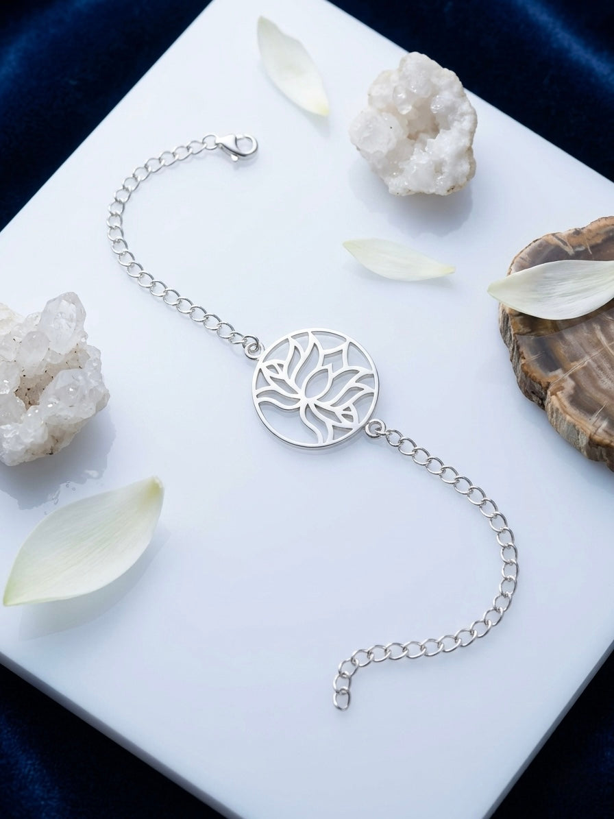 Divya Kamal Rakhi - Hancrafted 925 Silver