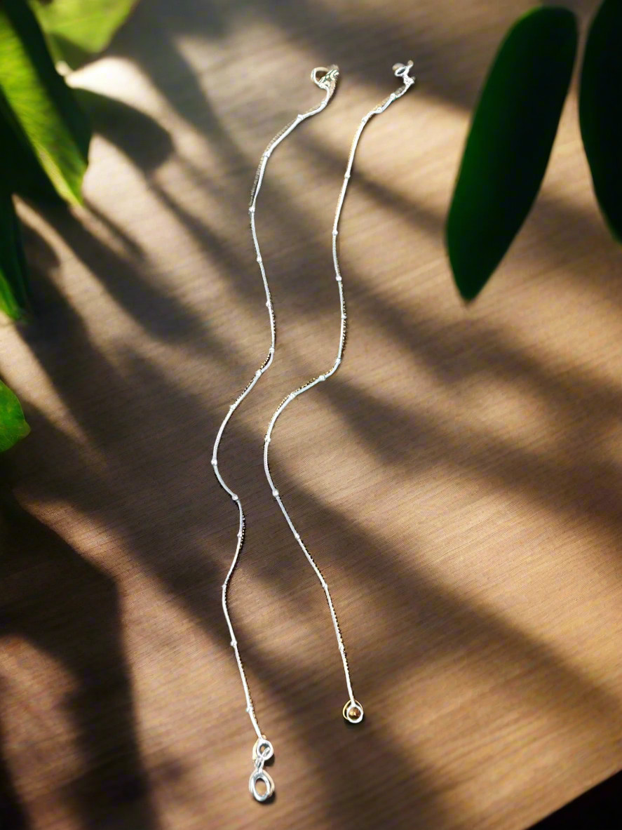 Pair of Silver Anklets