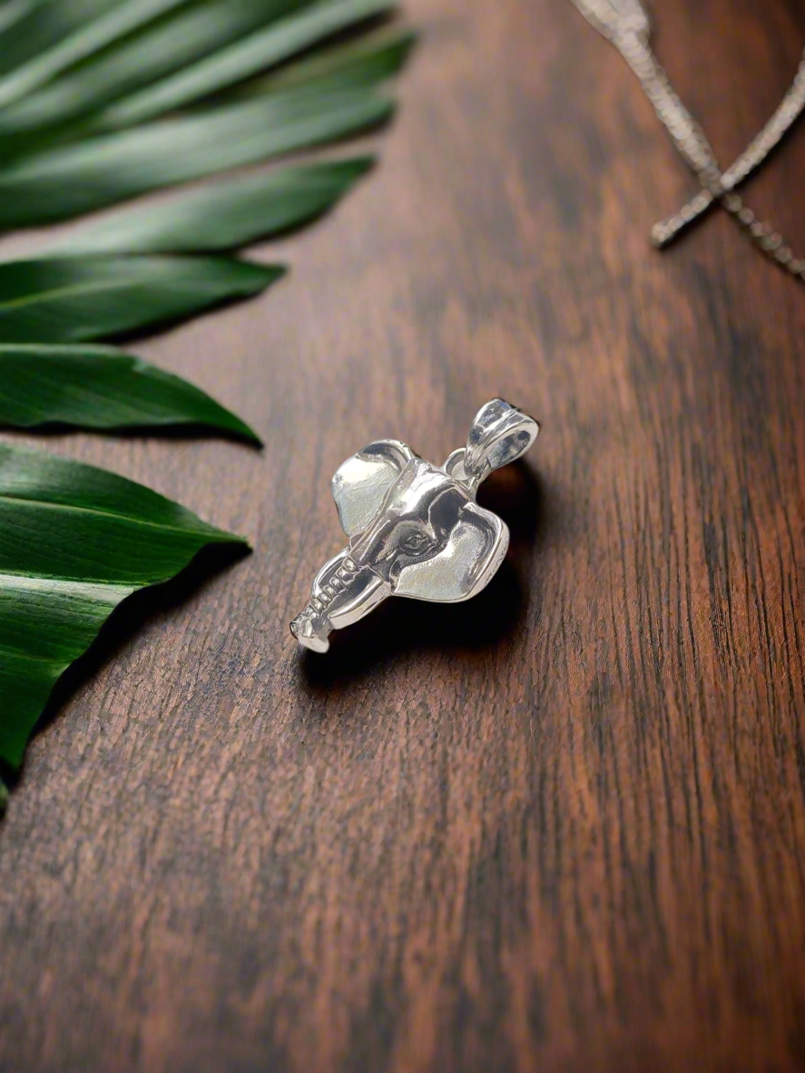 Elephant Majesty 92.5 Silver Pendant (Without Chain) - Handcrafted