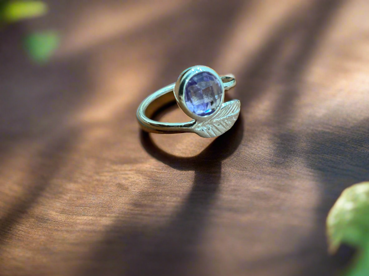 92.5 Silver Stone Open Ring