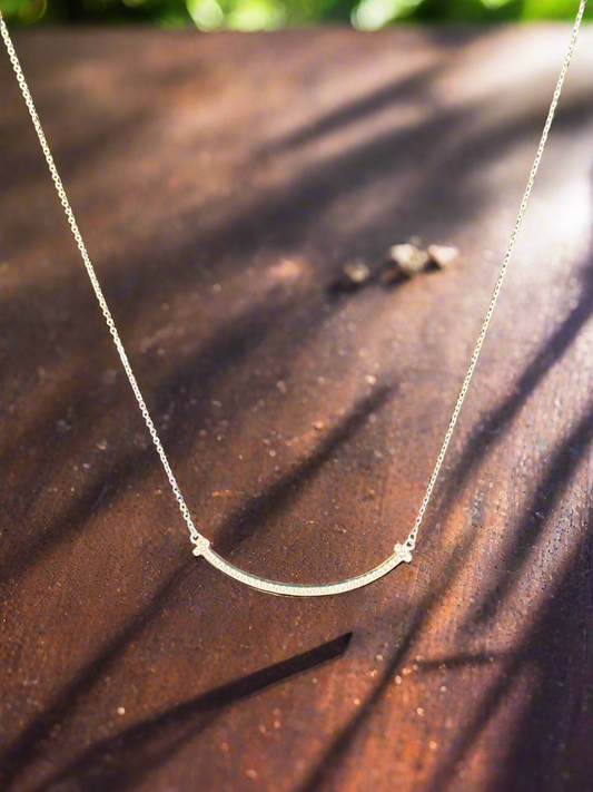 Silver Pendant Minimalistic Necklace