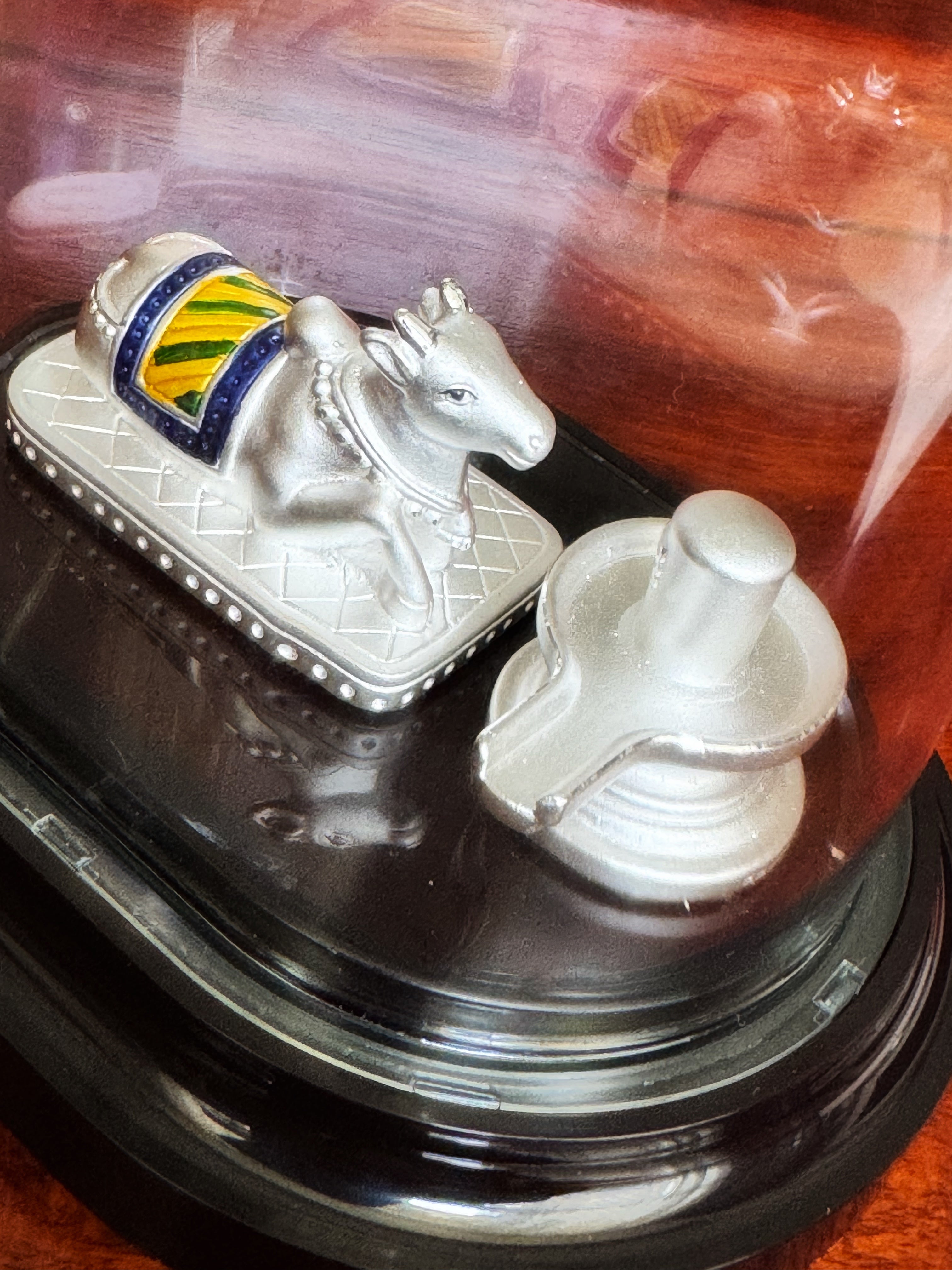 Shiva aur Nandi (999 Silver)