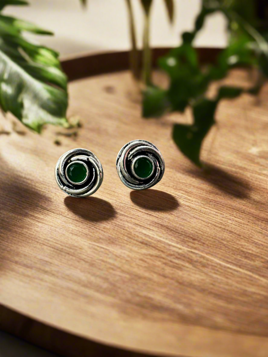 Silver 92.5 Various Colours Small Stud Earrings