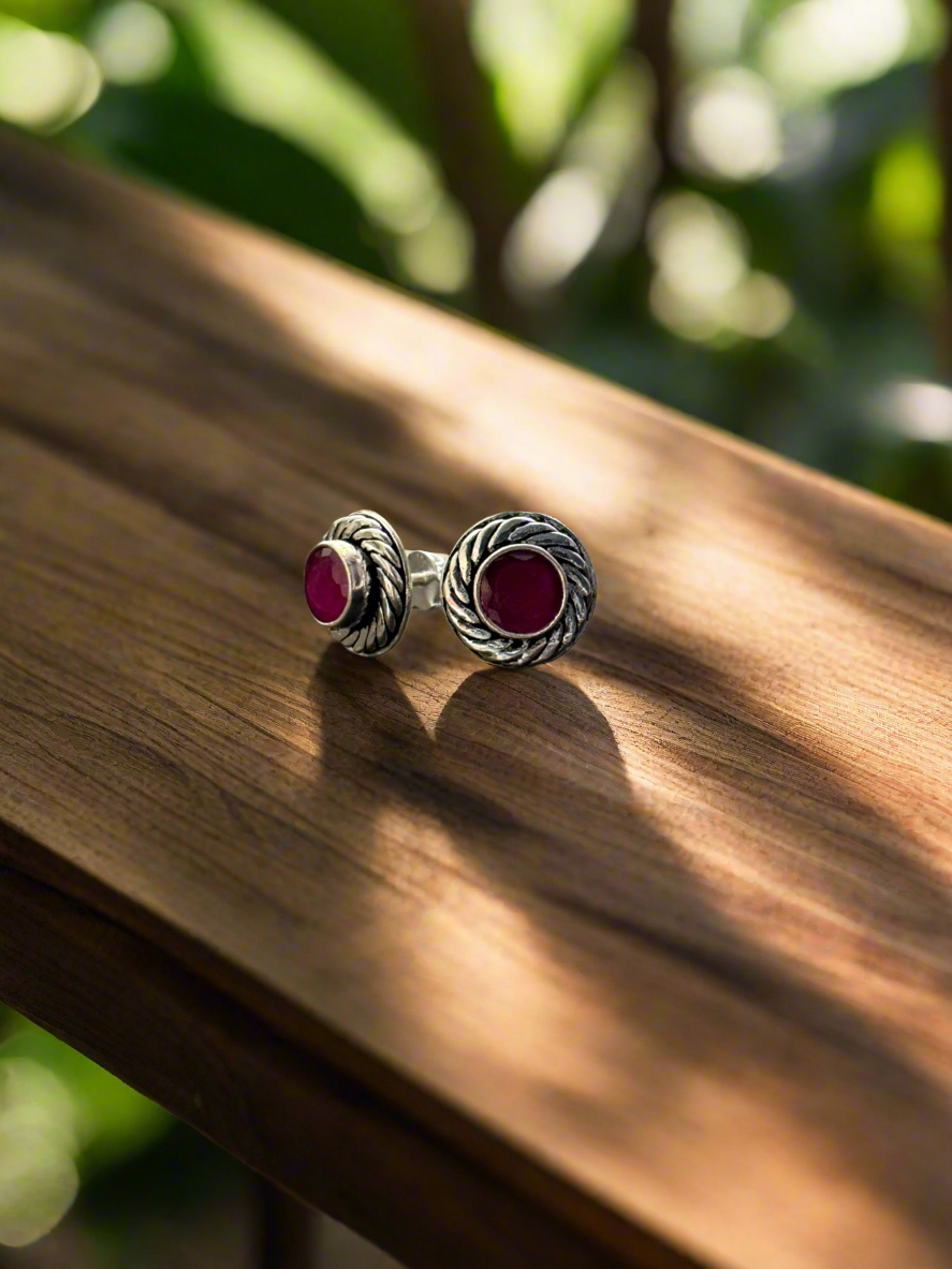 Silver 92.5 Various Colours Small Stud Earrings