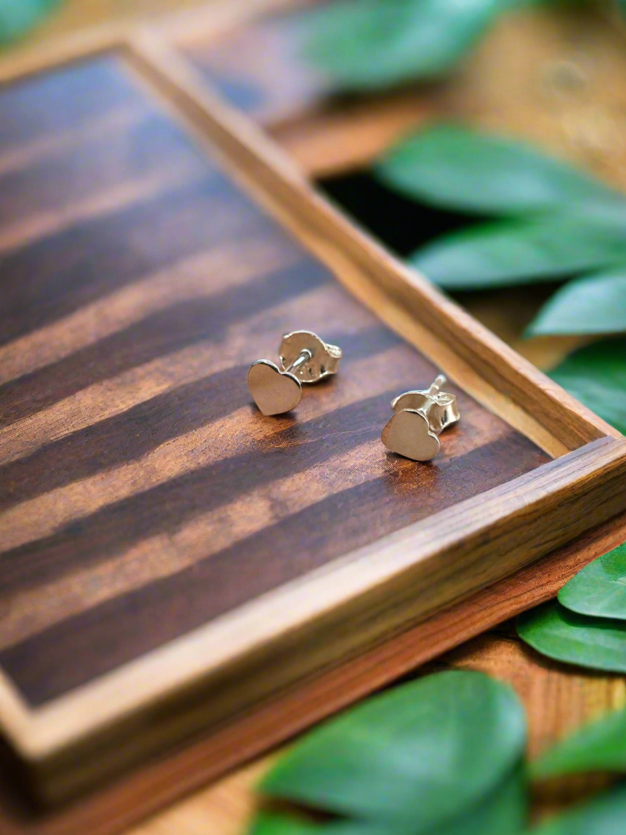 Pure Love 92.5 Silver Heart Studs
