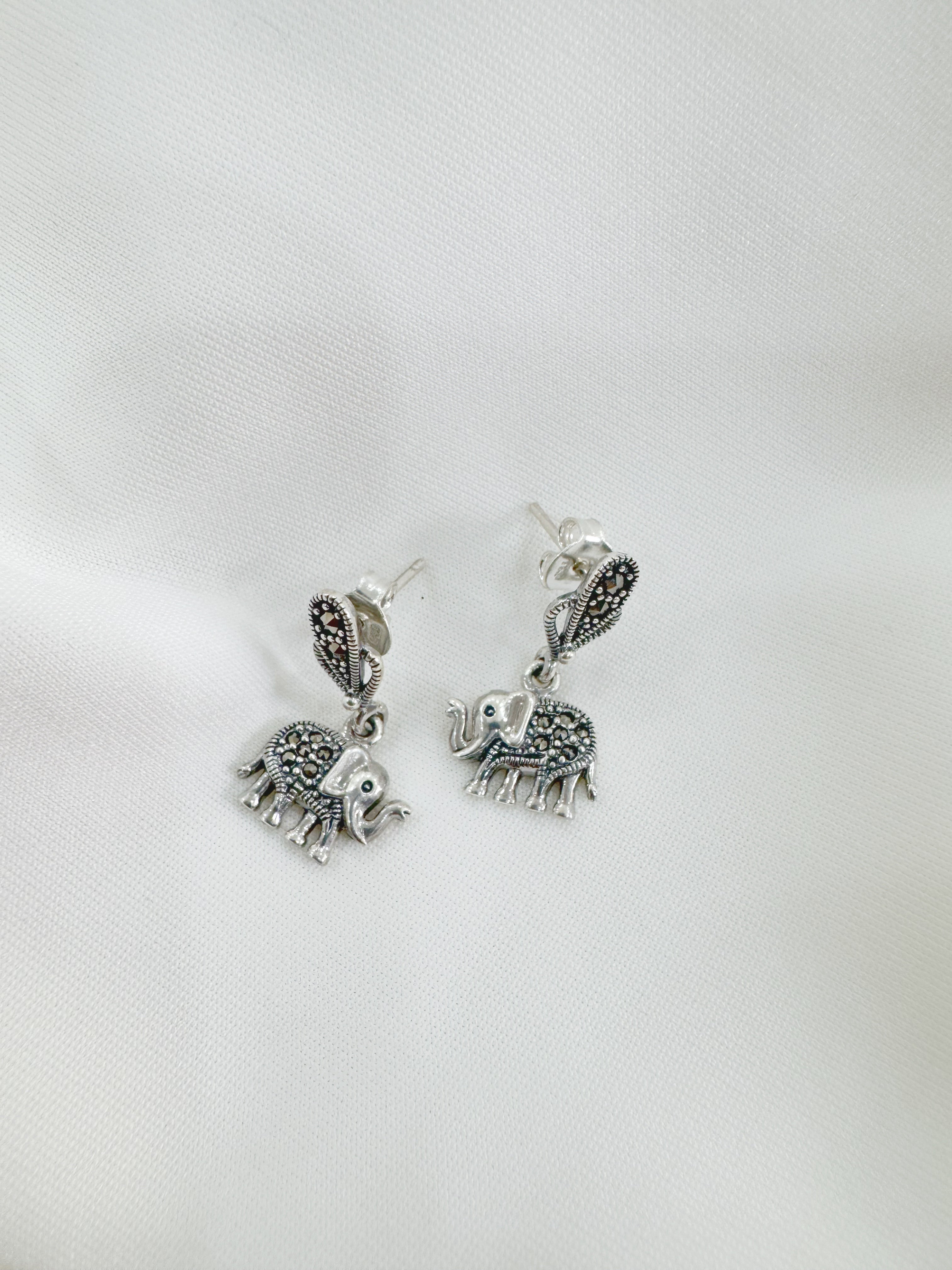 Hasti Marcasite 92.5 Silver Earrings