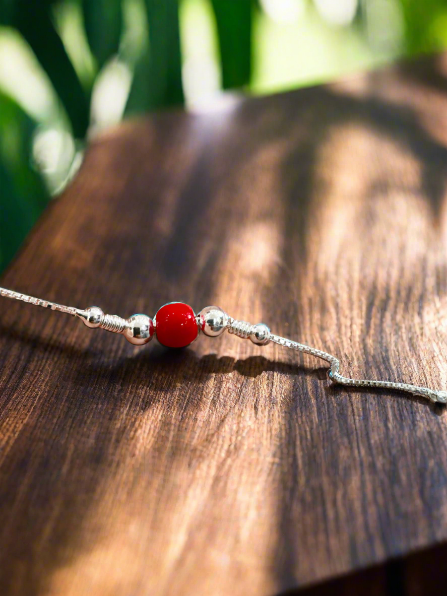 Elegant Silver Rakhi in 92.5 Sterling – Limited Edition