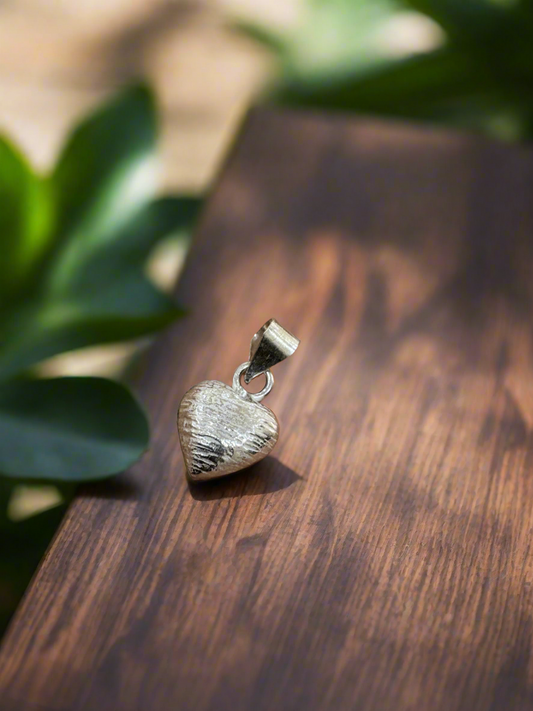 Whisper of Love Silver Heart Pendant (Without Chain)